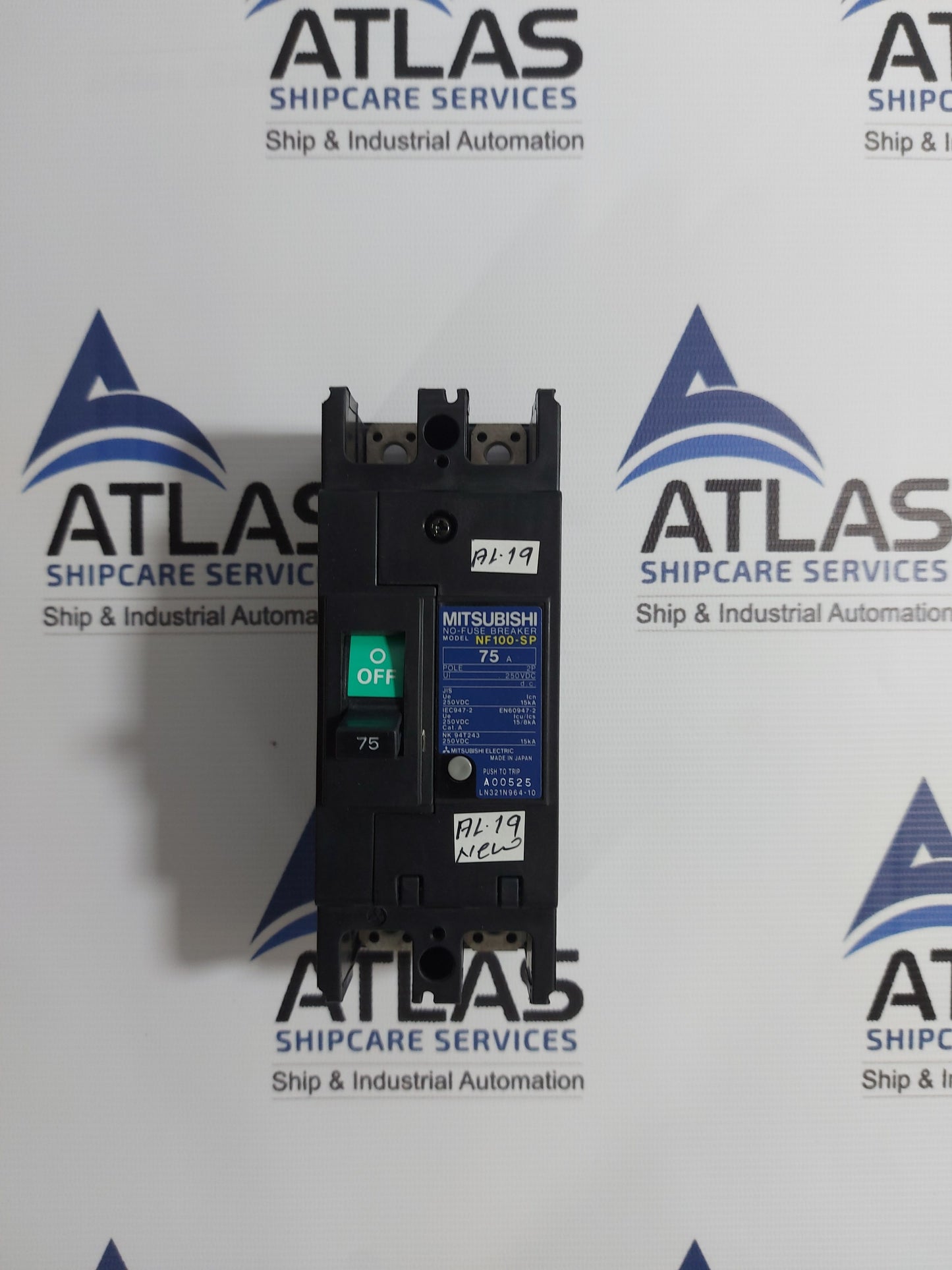MITSUBISHI NF100-SP NO-FUSE BREAKER 2 POLE 75A