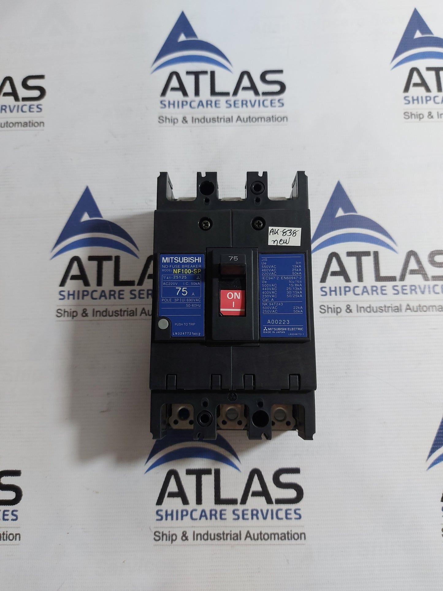 MITSUBISHI NF100-SP NO-FUSE BREAKER 3 POLE 75A