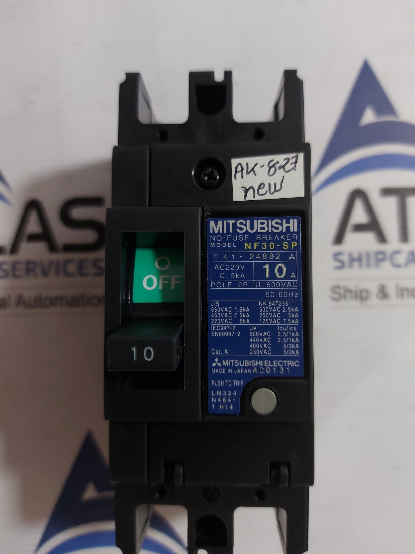 MITSUBISHI NF30-SP NO-FUSE BREAKER 2A POLE 10A