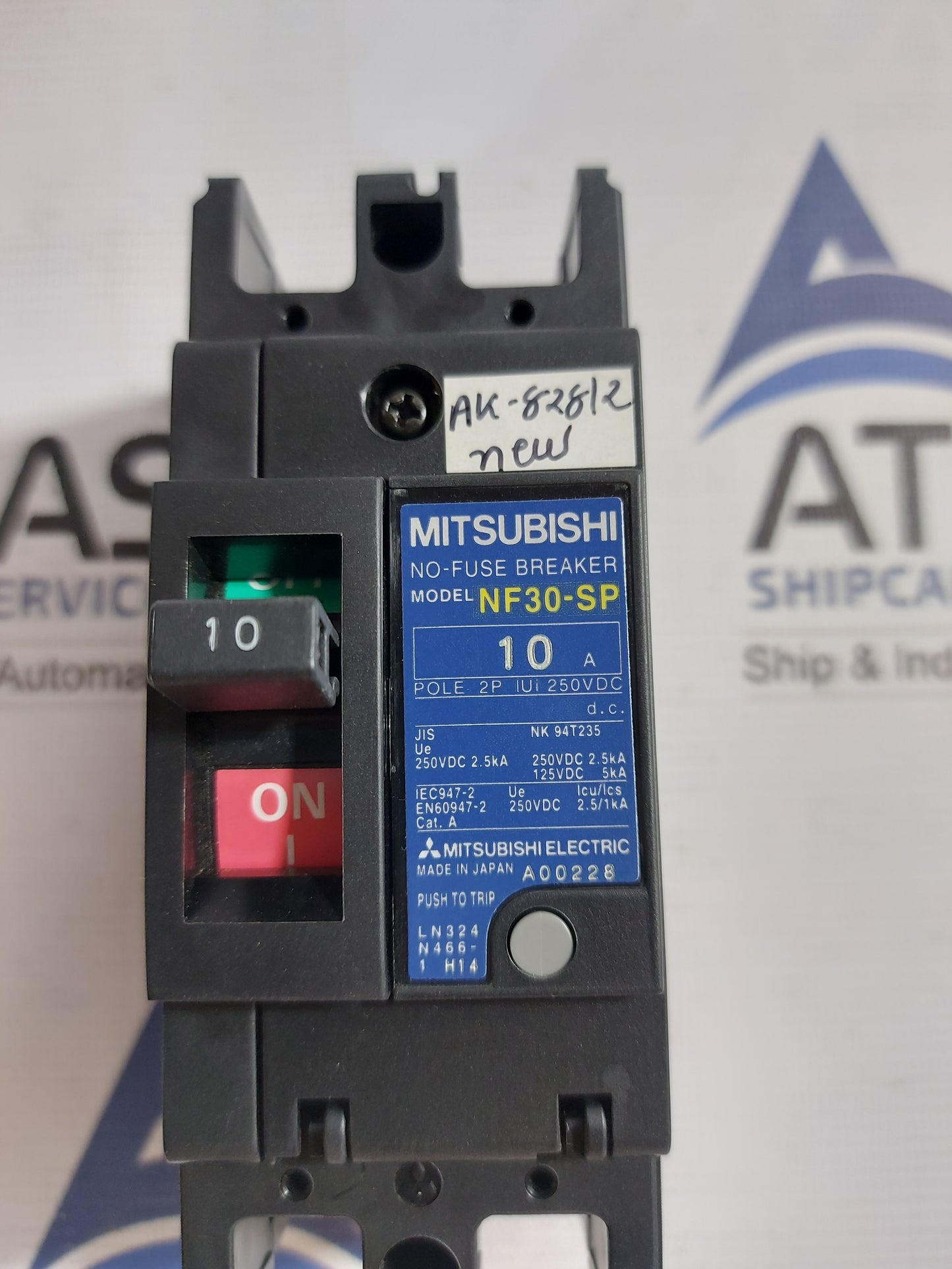 MITSUBISHI NF30-SP NO-FUSE BREAKER 2 POLE 10A
