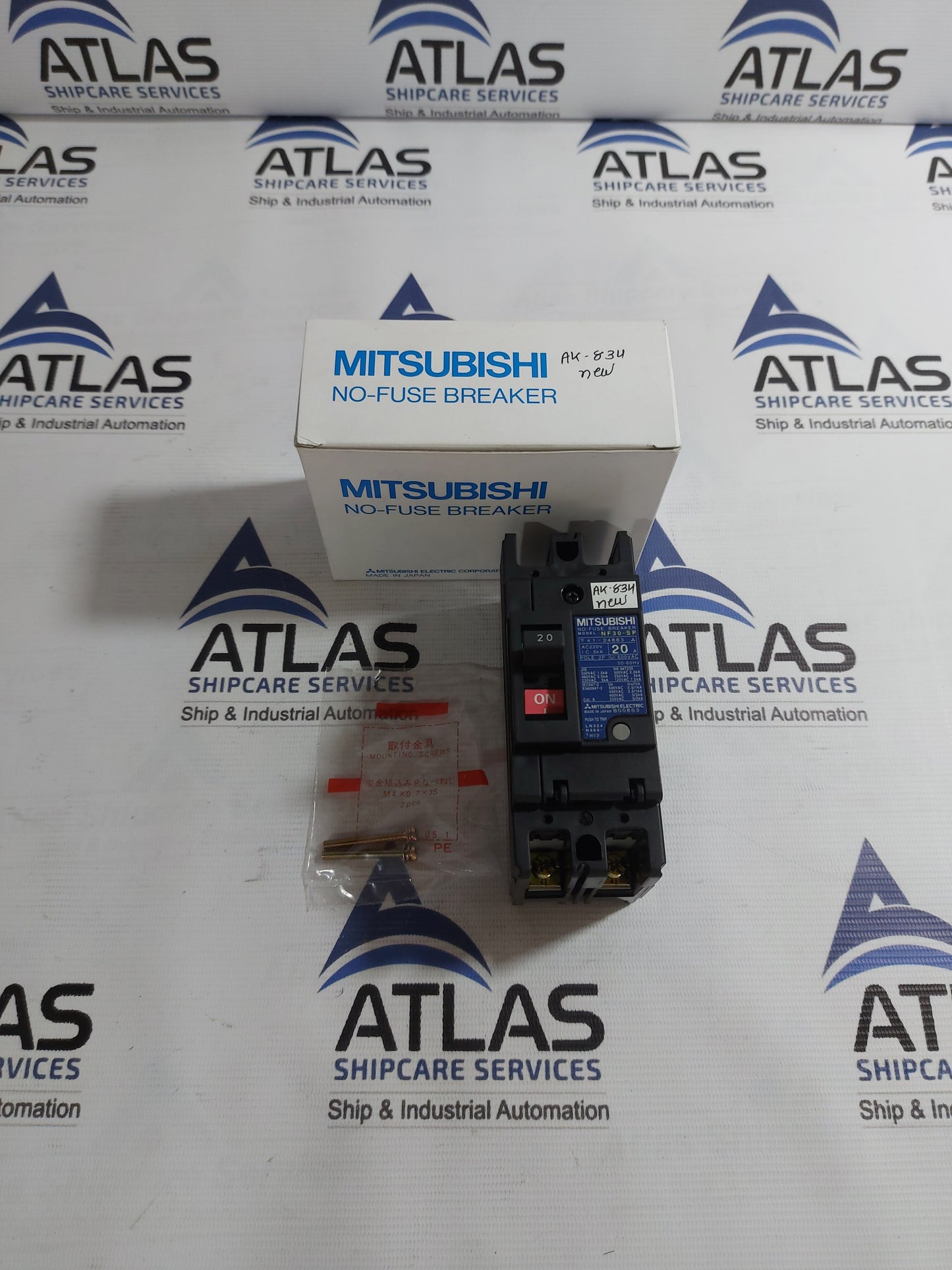 MITSUBISHI NF30-SP NO-FUSE BREAKER 2 POLE 20A