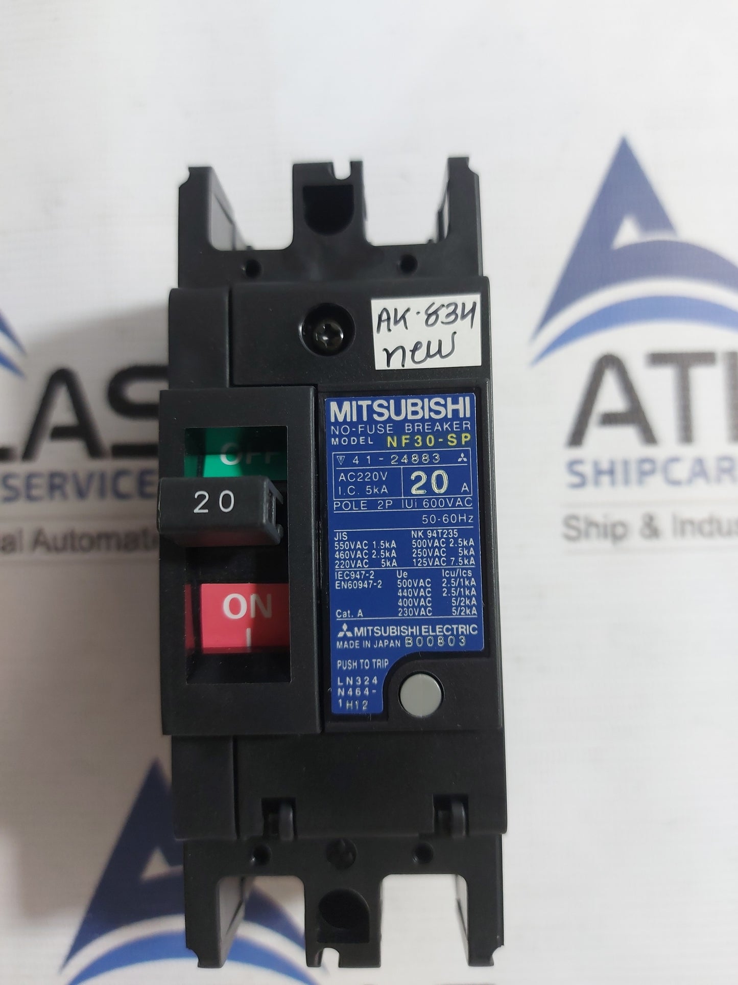 MITSUBISHI NF30-SP NO-FUSE BREAKER 2 POLE 20A