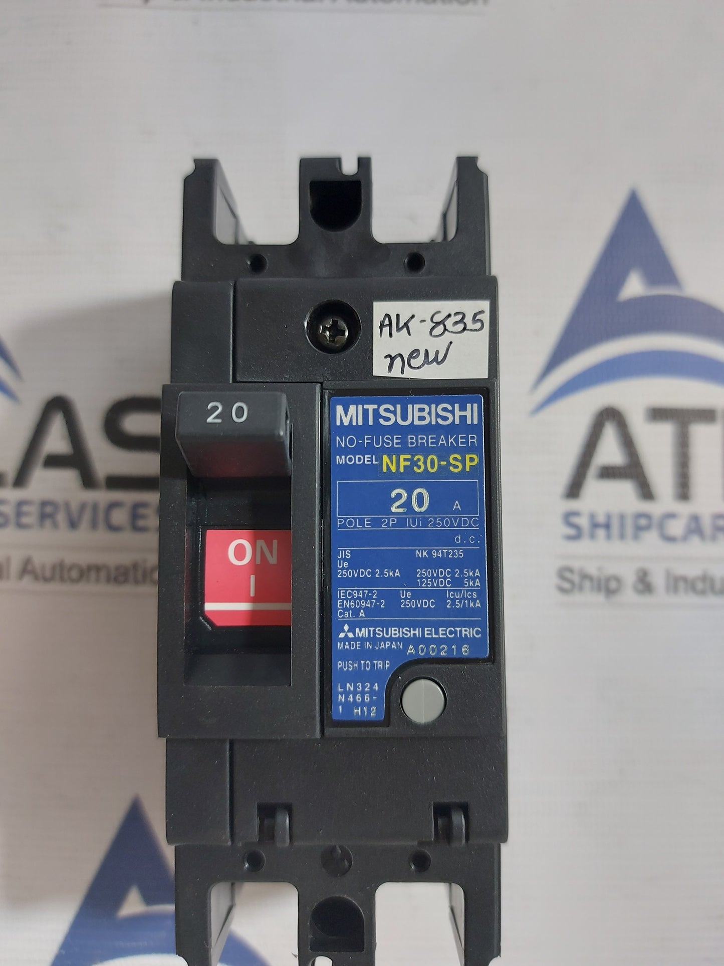 MITSUBISHI NF30-SP NO-FUSE BREAKER 2 POLE 20A