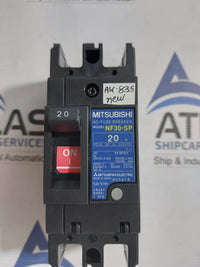 MITSUBISHI NF30-SP NO-FUSE BREAKER 2 POLE 20A
