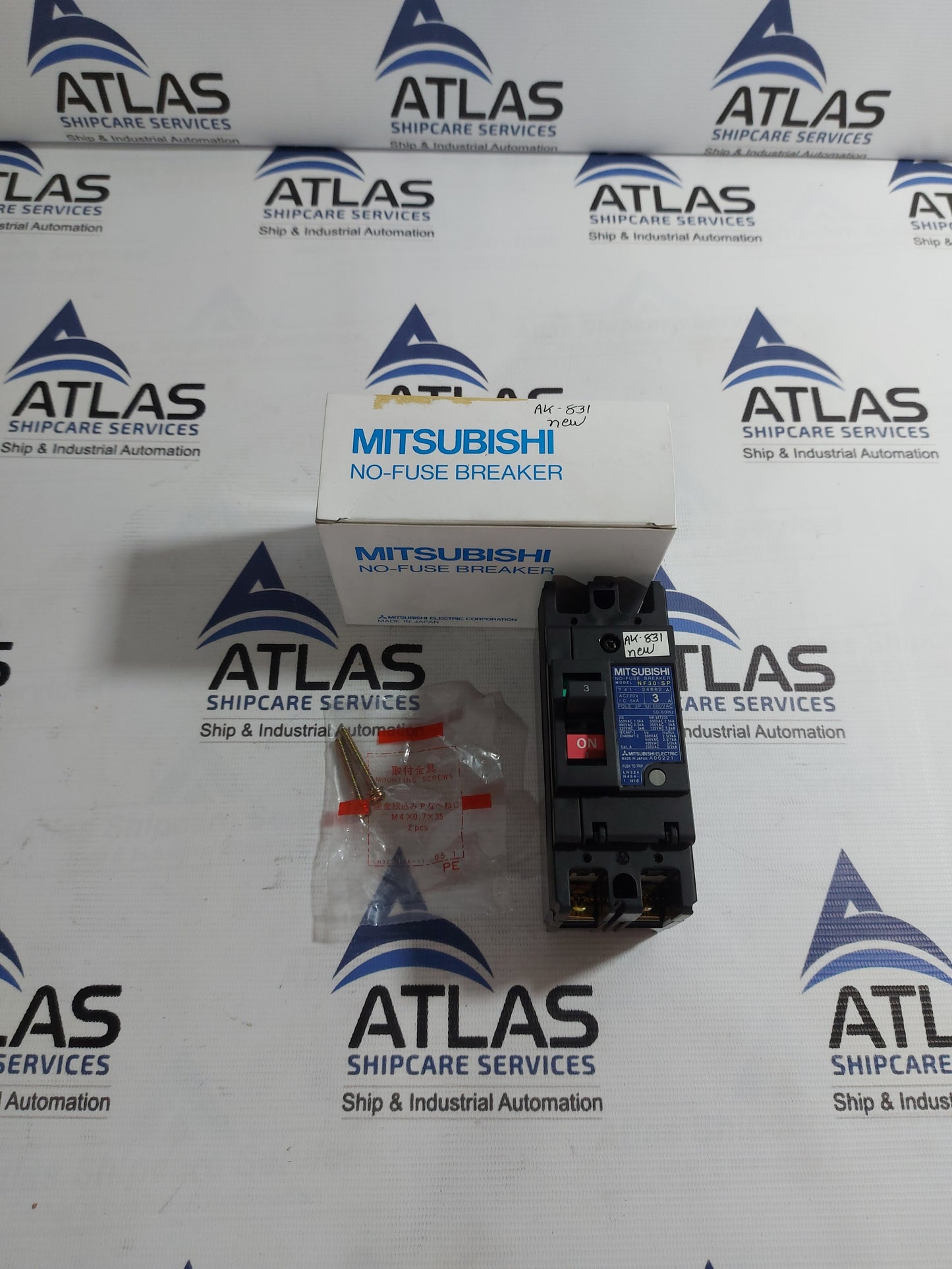 MITSUBISHI NF30-SP NO-FUSE BREAKER 2 POLE 3A