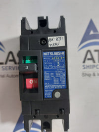 MITSUBISHI NF30-SP NO-FUSE BREAKER 2 POLE 3A