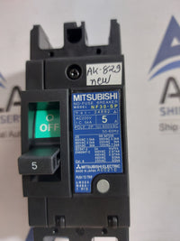 MITSUBISHI NF30-SP NO-FUSE BREAKER 2 POLE 5A