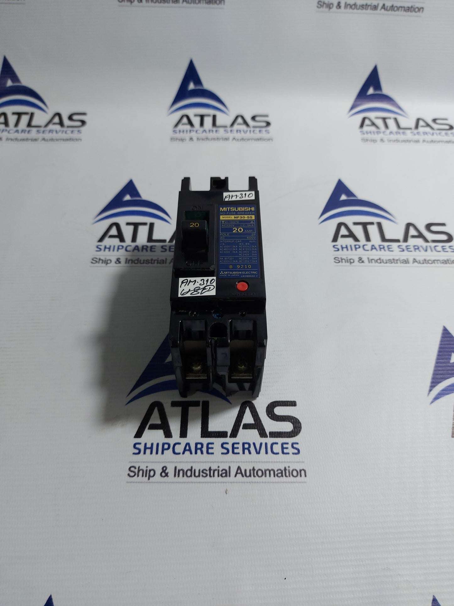 MITSUBISHI NF30-SS NO-FUSE BREAKER 20AMP 2 POLE