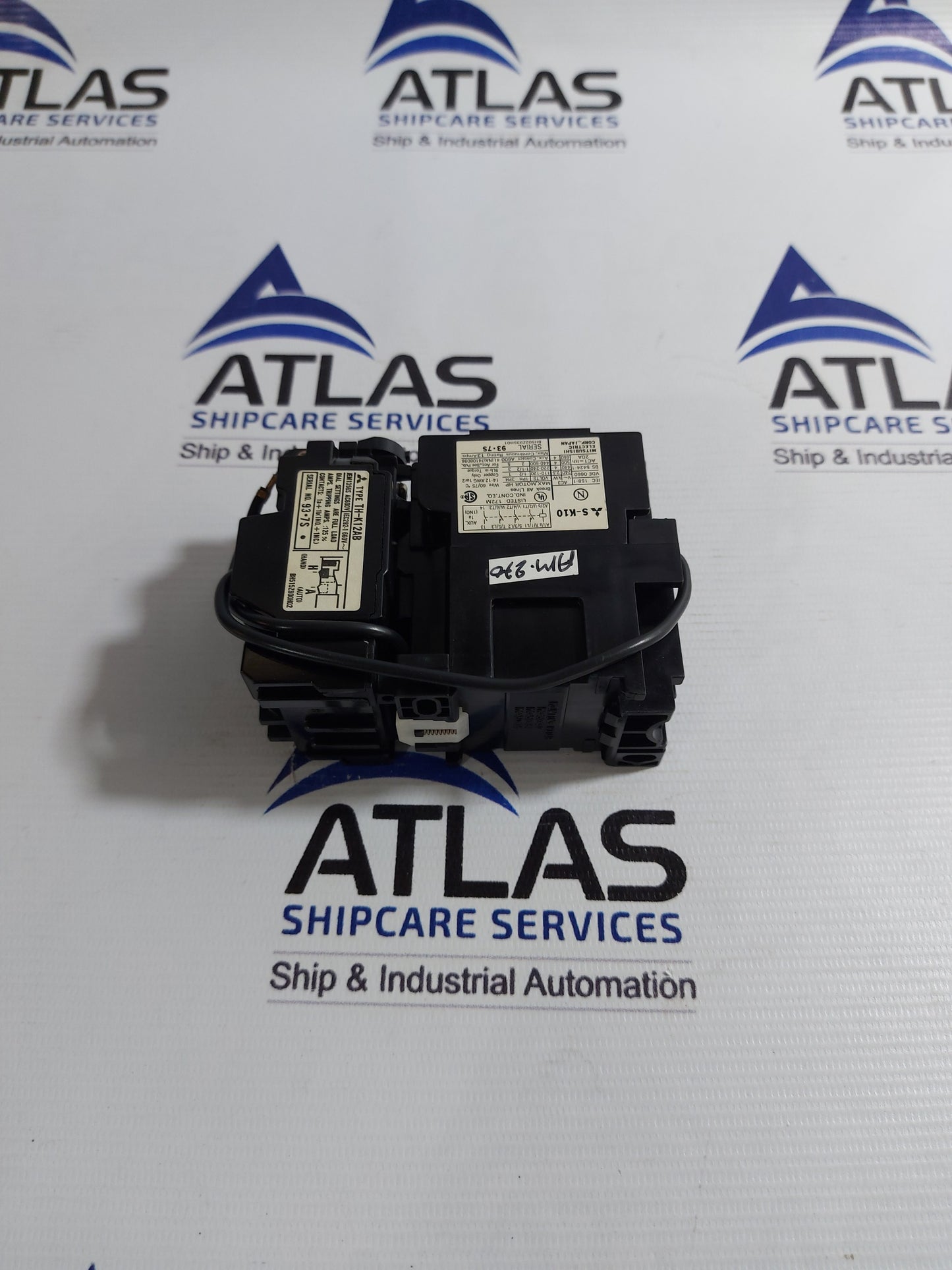 MITSUBISHI S-K10 MAGNETIC CONTACTOR WITH TH-K12AB THERMAL OVERLOAD RELAY MODULE