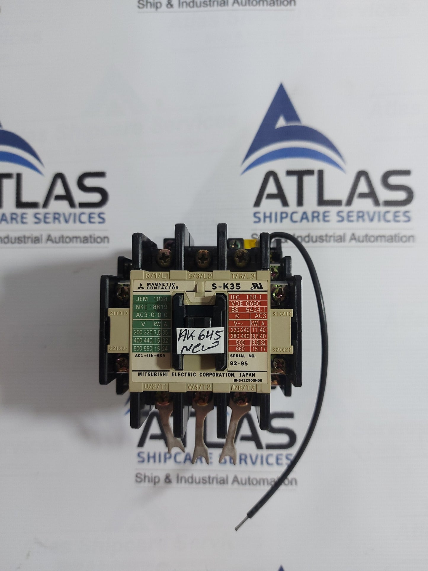 MITSUBISHI S-K35 MAGNETIC CONTACTOR AC100V