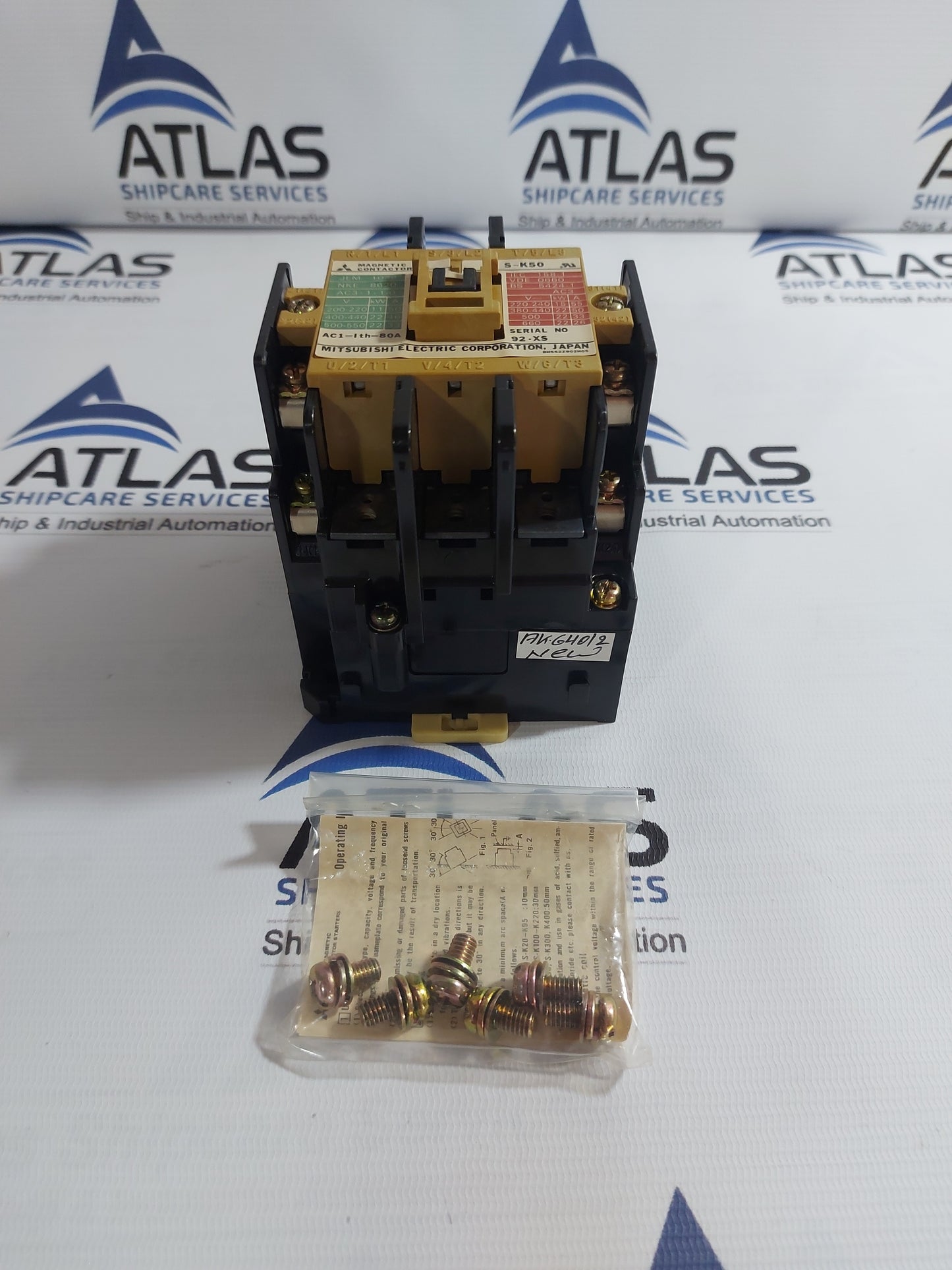 MITSUBISHI S-K50 3POLE 80A MAGNETIC CONTACTOR COIL 100-127V