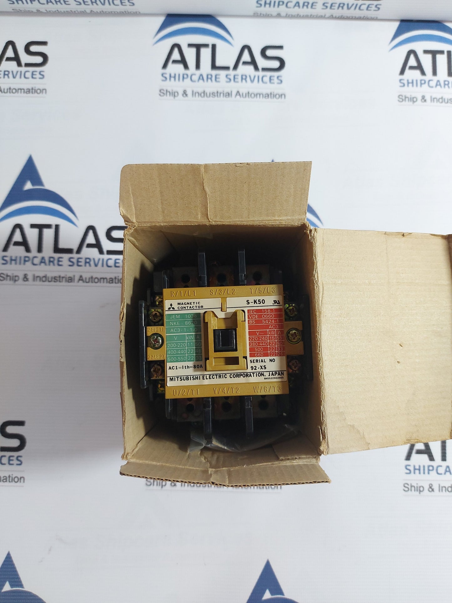MITSUBISHI S-K50 3POLE 80A MAGNETIC CONTACTOR COIL 100-127V