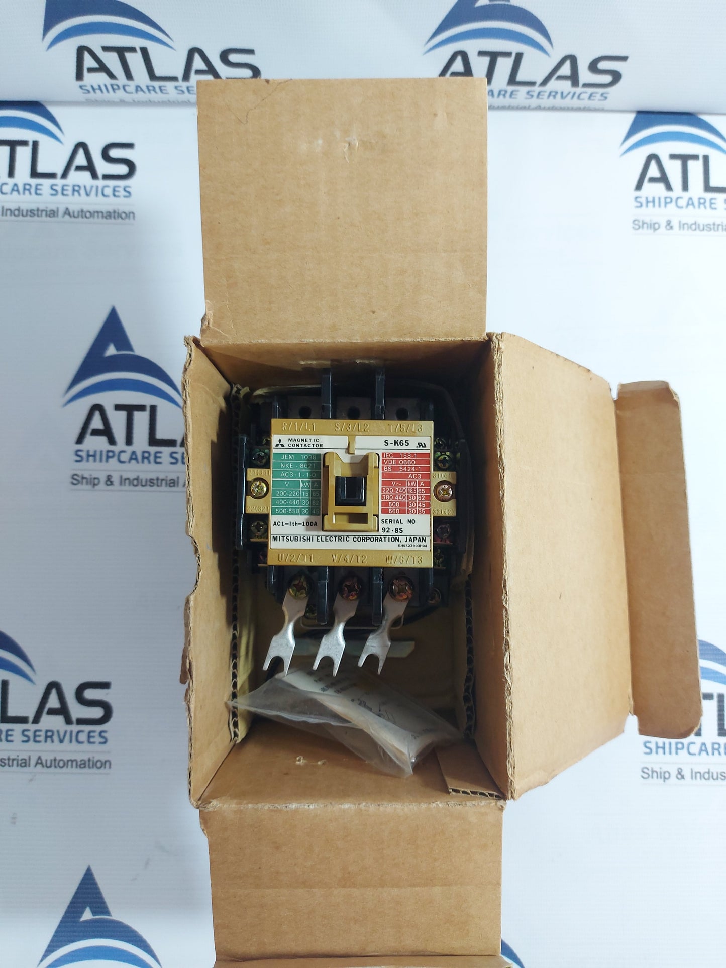 MITSUBISHI S-K65 3POLE 100A MAGNETIC CONTACTOR COIL 100-127V