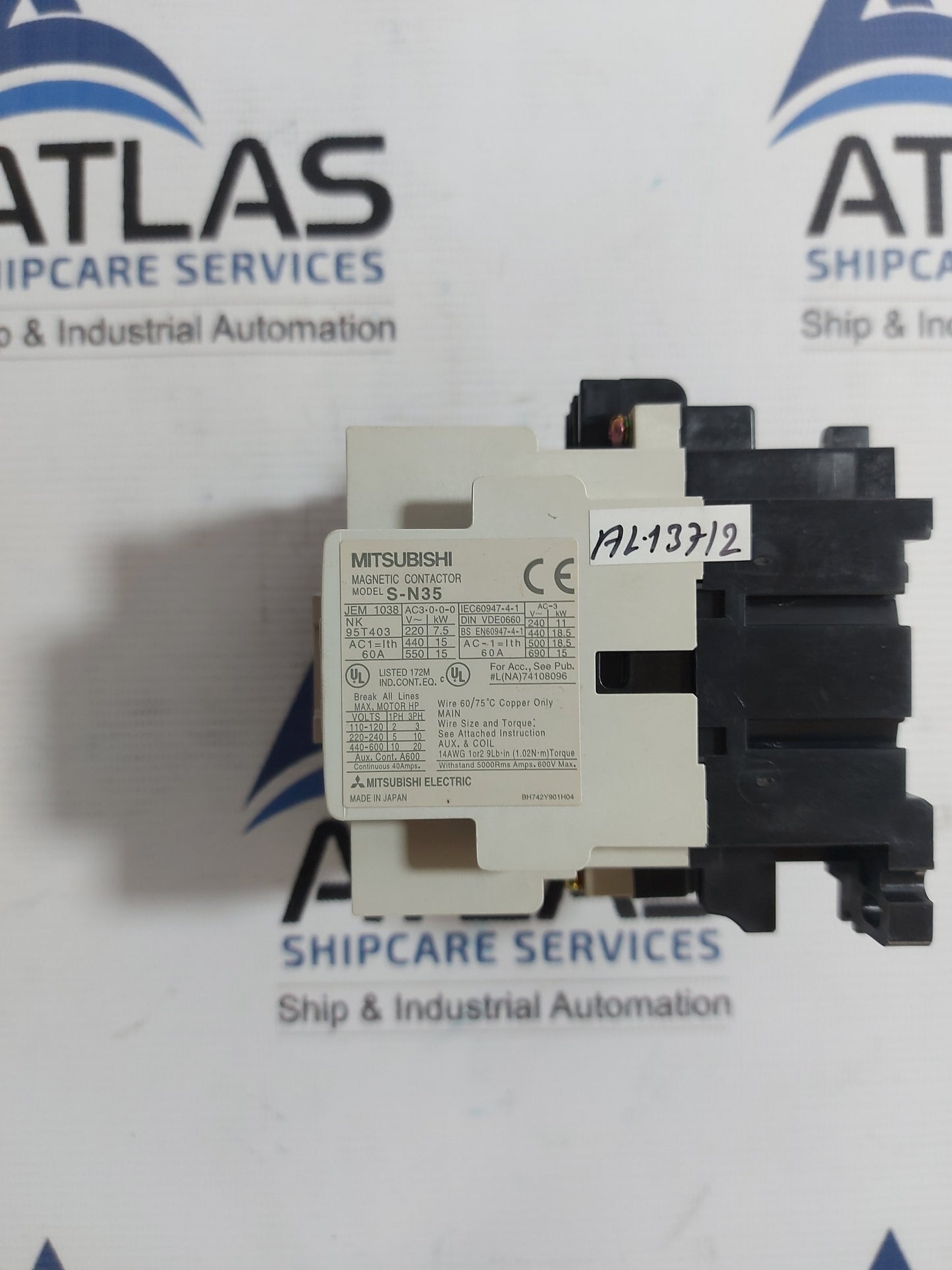 MITSUBISHI S-N35 MAGNETIC CONTACTOR 60A