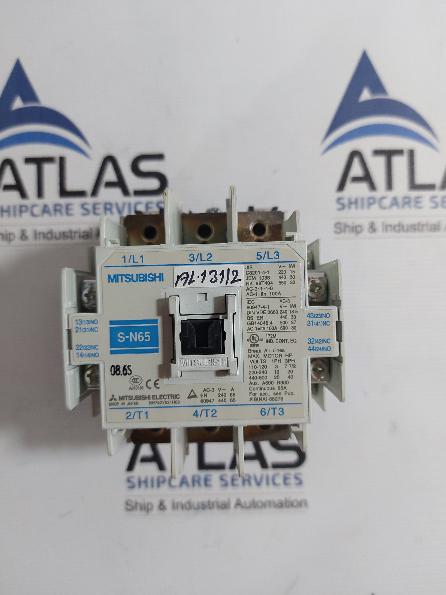 MITSUBISHI S-N65 MAGNETIC CONTACTOR 100-127V 50/60Hz