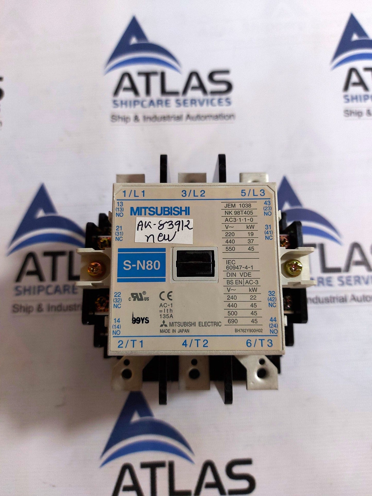 MITSUBISHI S-N80 MAGNETIC CONTACTOR 100-127V 50/60Hz