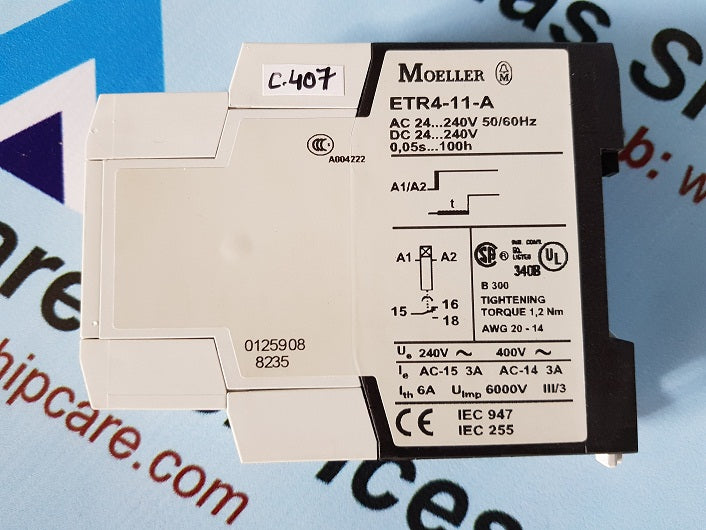 MOELLER ETR4-11-A ANALOGUE TIMER RELAY