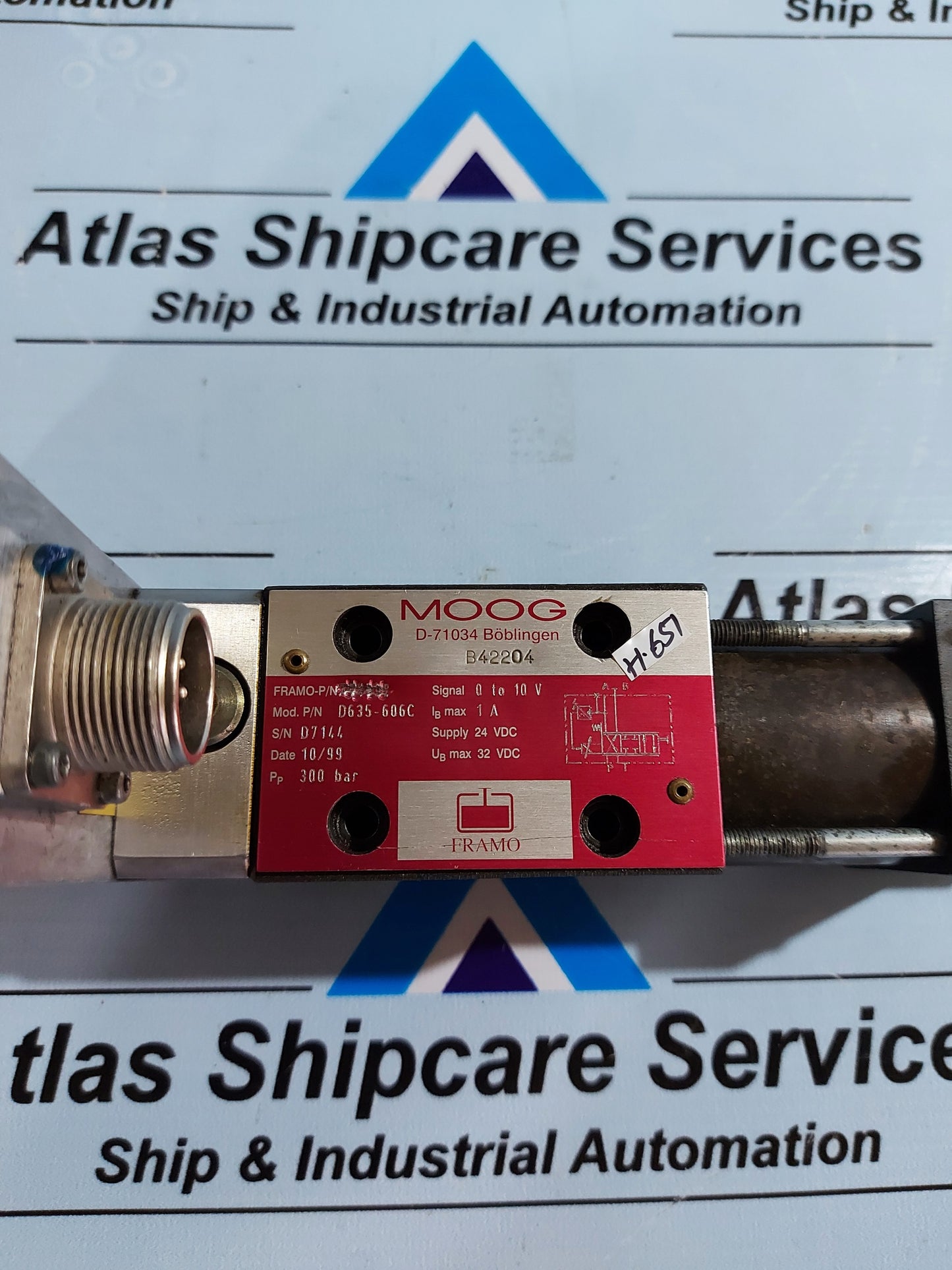 MOOG D635-606C HYDRAULIC SERVO VALVE H651