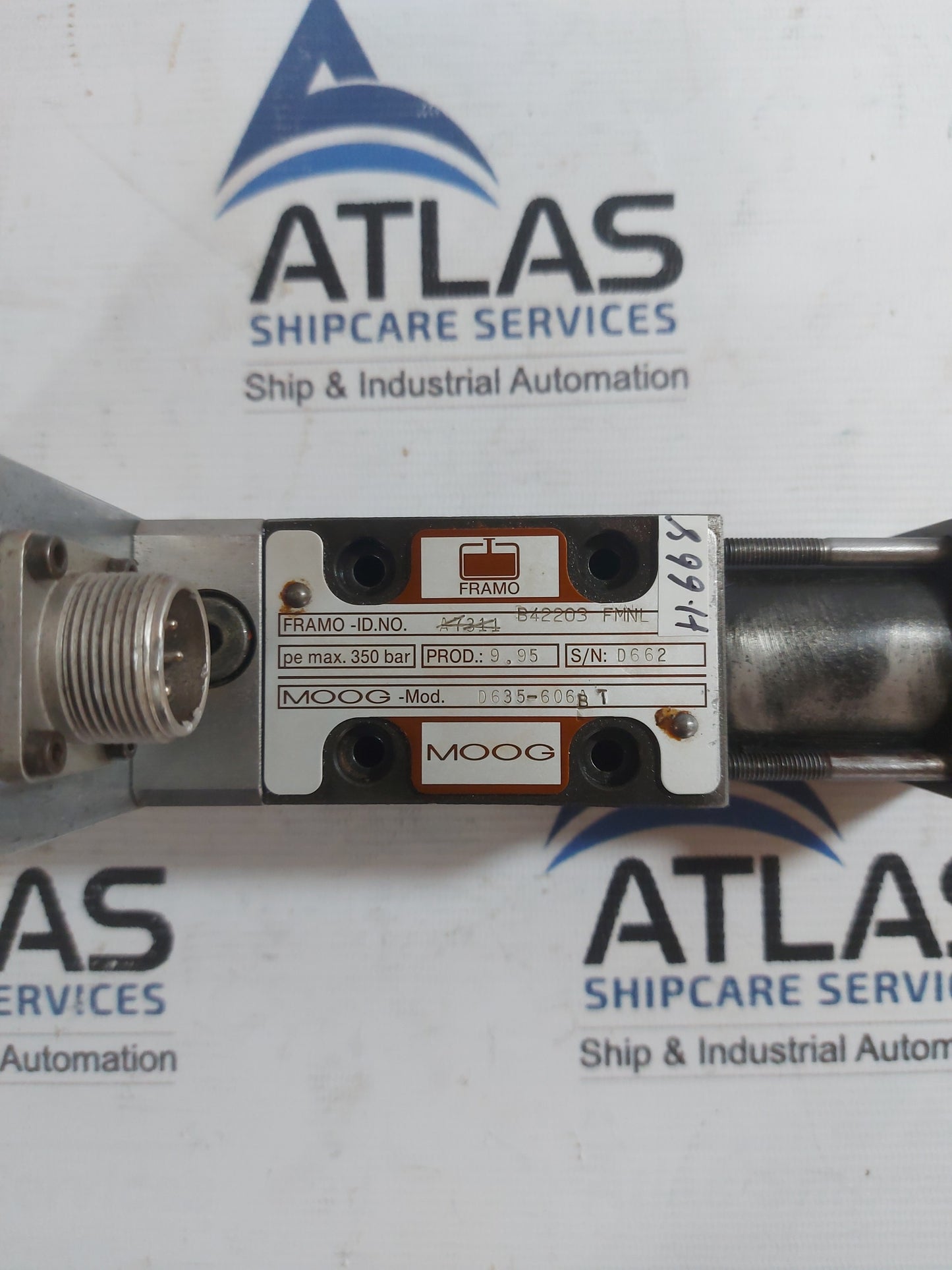 MOOG D635-606BT SERVO PRESSURE CONTROL VALVE 350 BAR