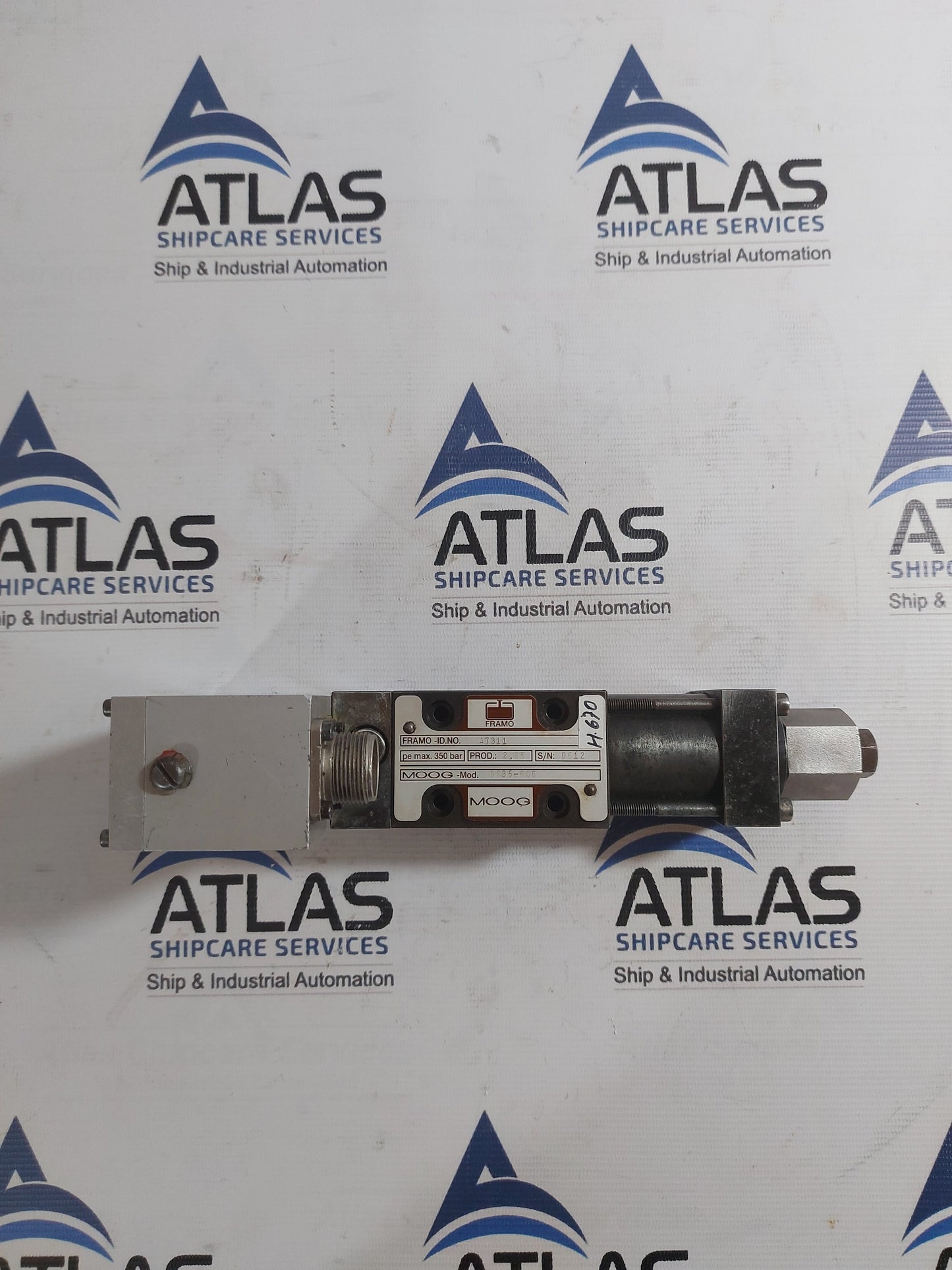 MOOG D635-606 SERVO PRESSURE CONTROL VALVE 350 BAR
