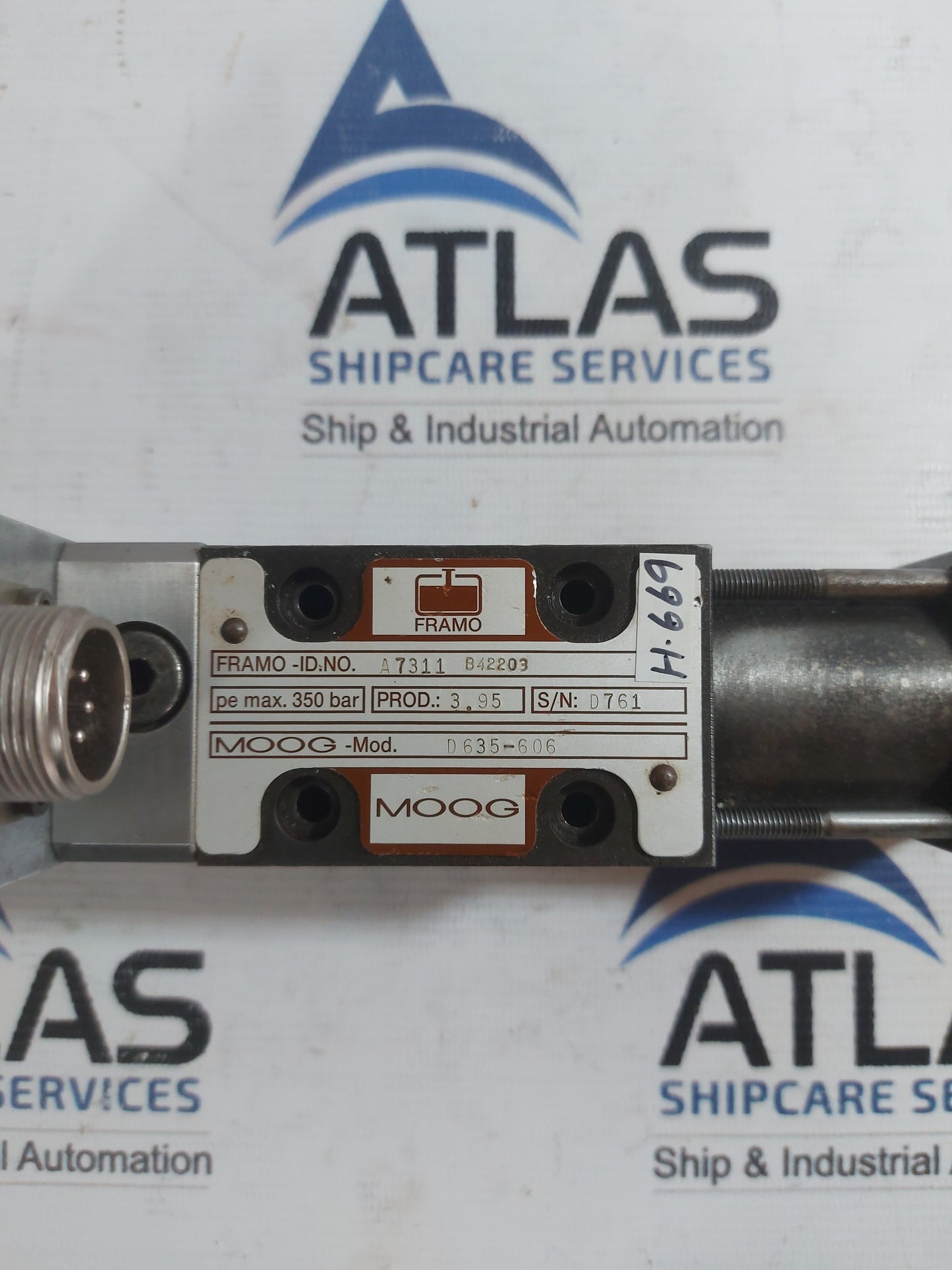 MOOG D635-606 SERVO PRESSURE CONTROL VALVE 350 BAR
