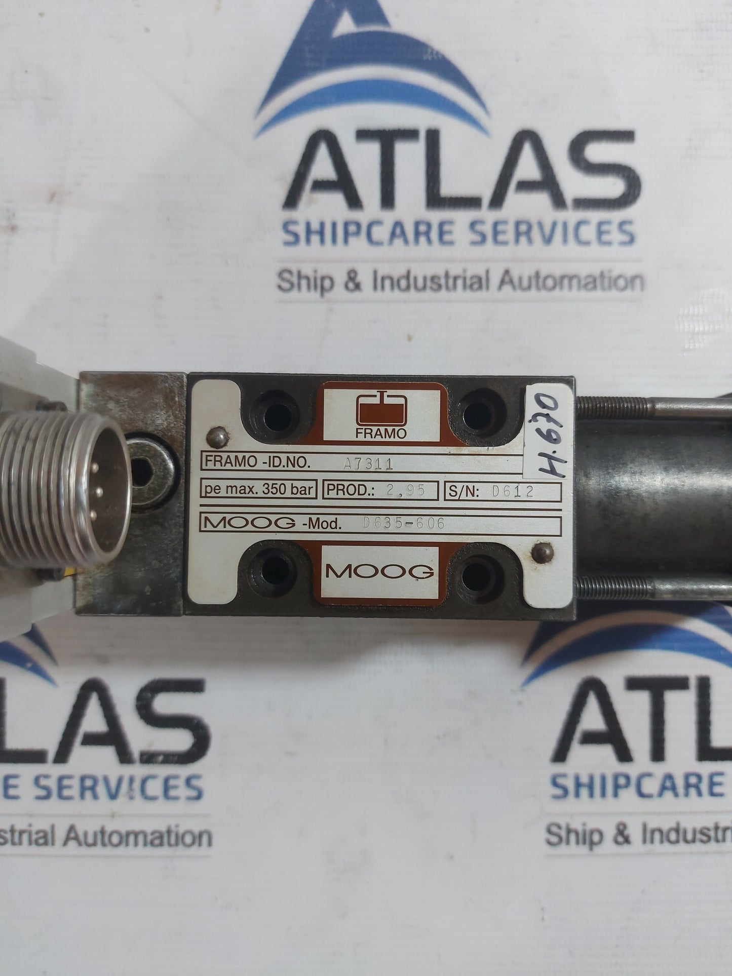 MOOG D635-606 SERVO PRESSURE CONTROL VALVE 350 BAR