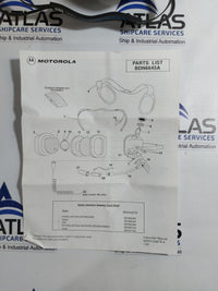 MOTOROLA BDN6645A HELICOPTER OPERATION HEADSETS WITH ADAPTER CORD