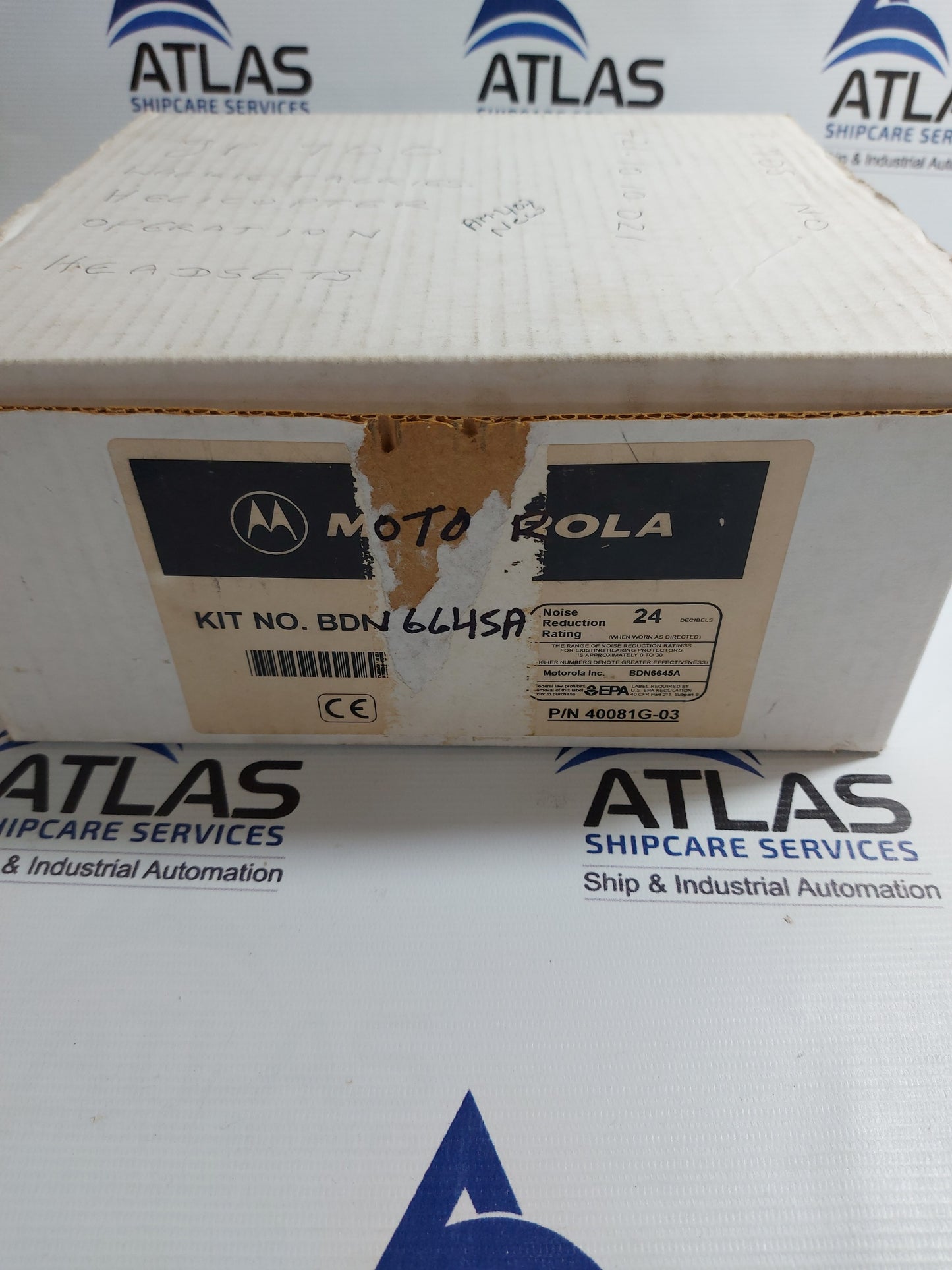 MOTOROLA BDN6645A HELICOPTER OPERATION HEADSETS WITH ADAPTER CORD