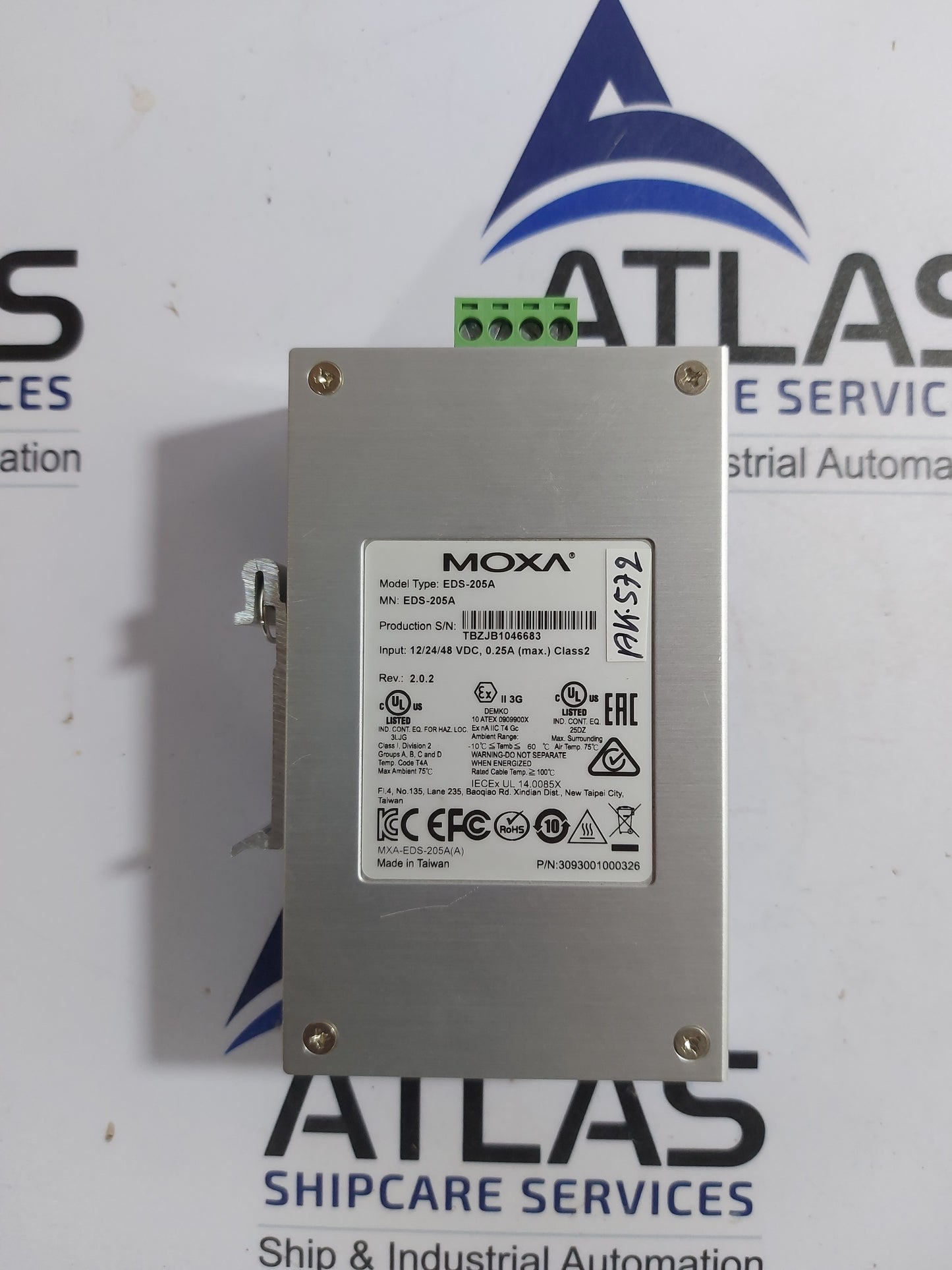 MOXA EDS-205A 5-PORT NON-NETWORK MANAGEMENT ETHERNET SWITCH