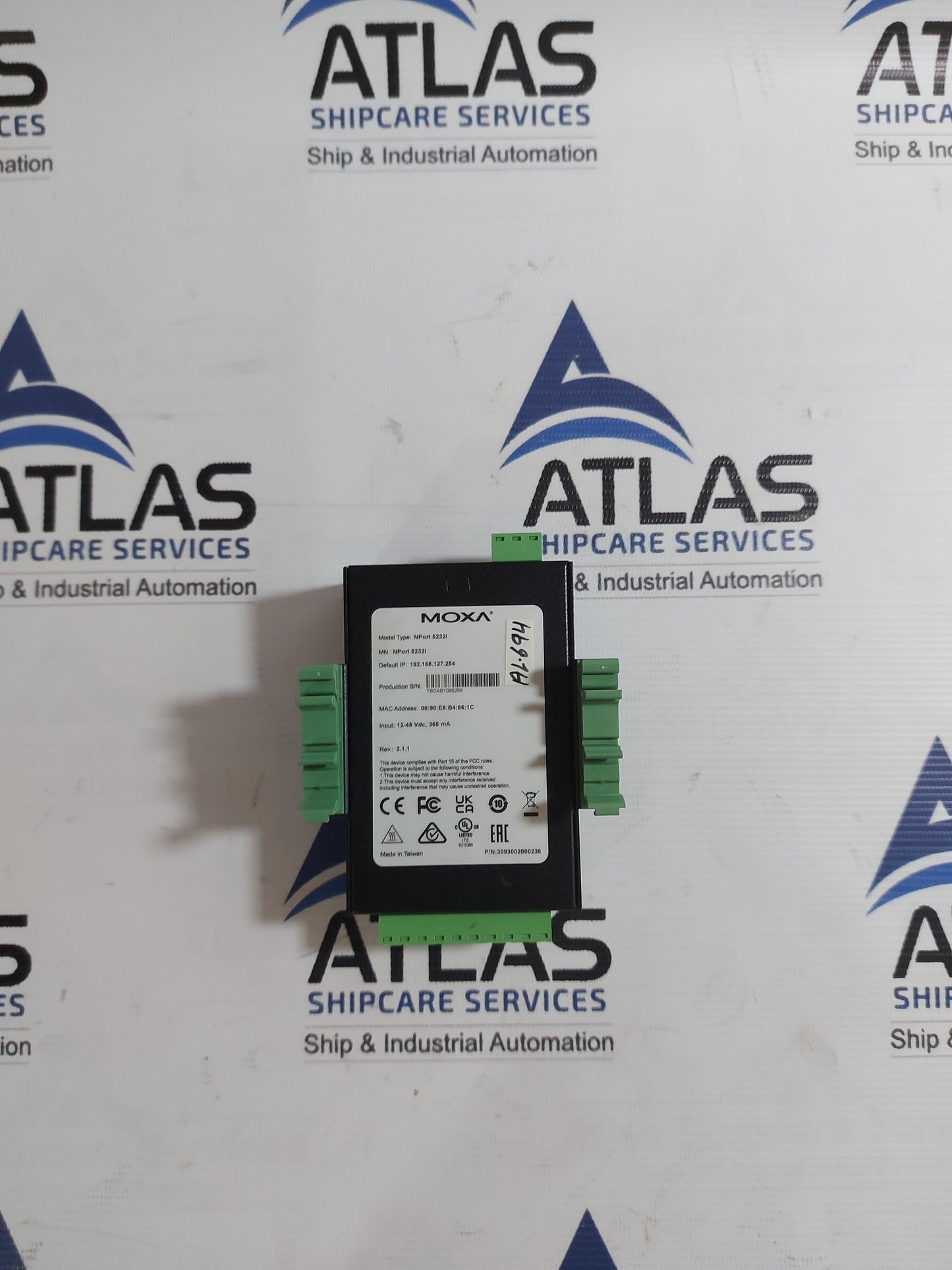 MOXA NPORT 532I ISOLATED SERIES DEVICE SERVER