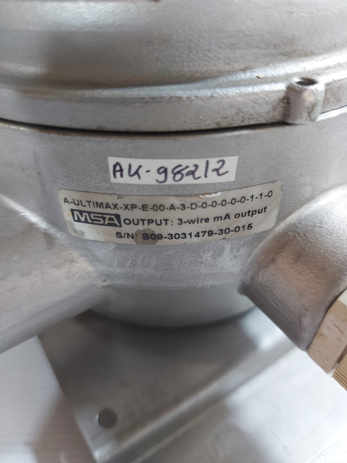 MSA ULTIMA XE MAIN GAS MONITOR 3-WIRE mA