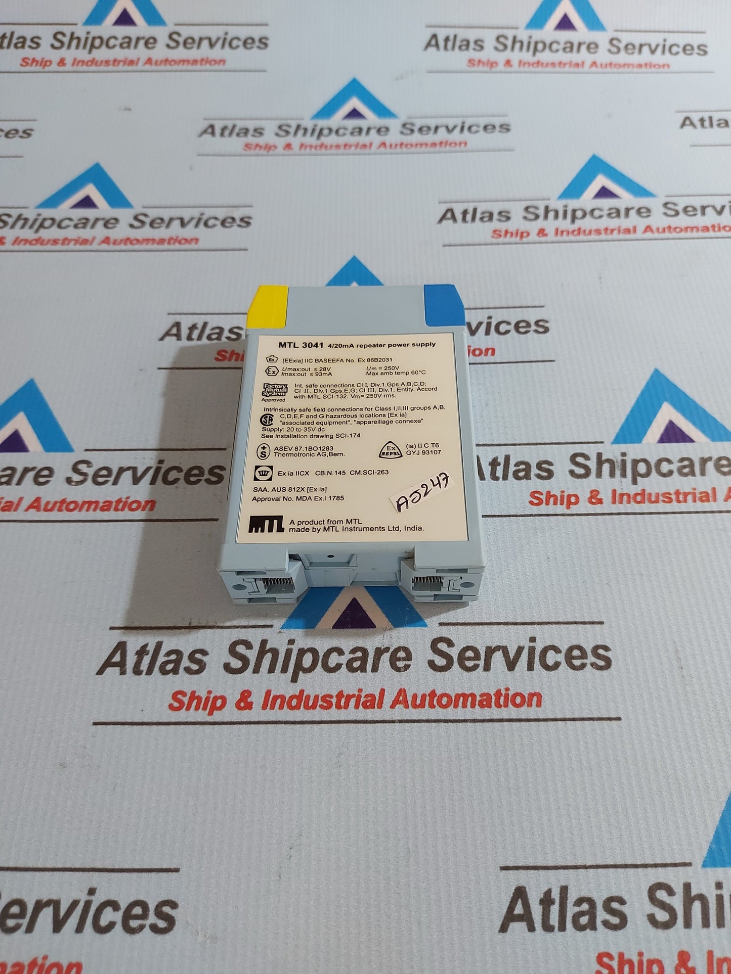 MTL INSTRUMENTS MTL 3041 4/20mA REPEATER POWER SUPPLY