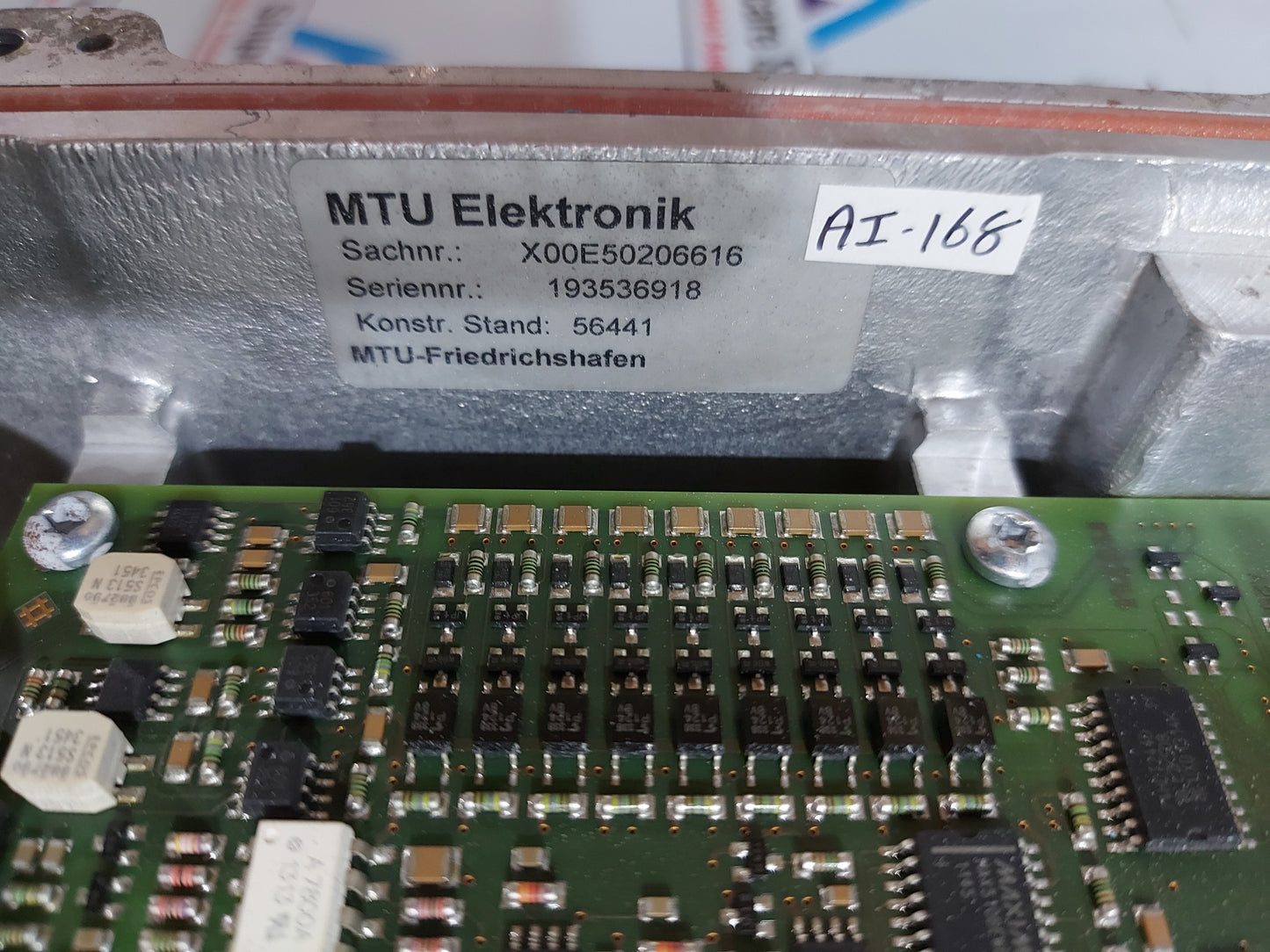 MTU ELEKTRONIK MDEC ENGINE CONTROL UNIT X00E50206616