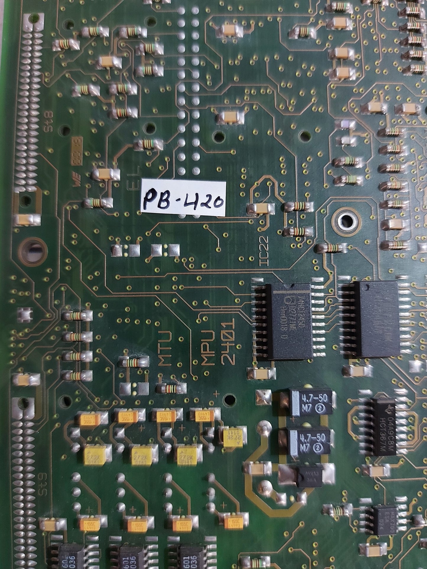 MTU ELEKTRONIK MPU 2401 MAIN PROCESSOR UNIT