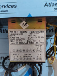 MURAYAMA DENKI DM6012 DIGITAL THERMOMETER