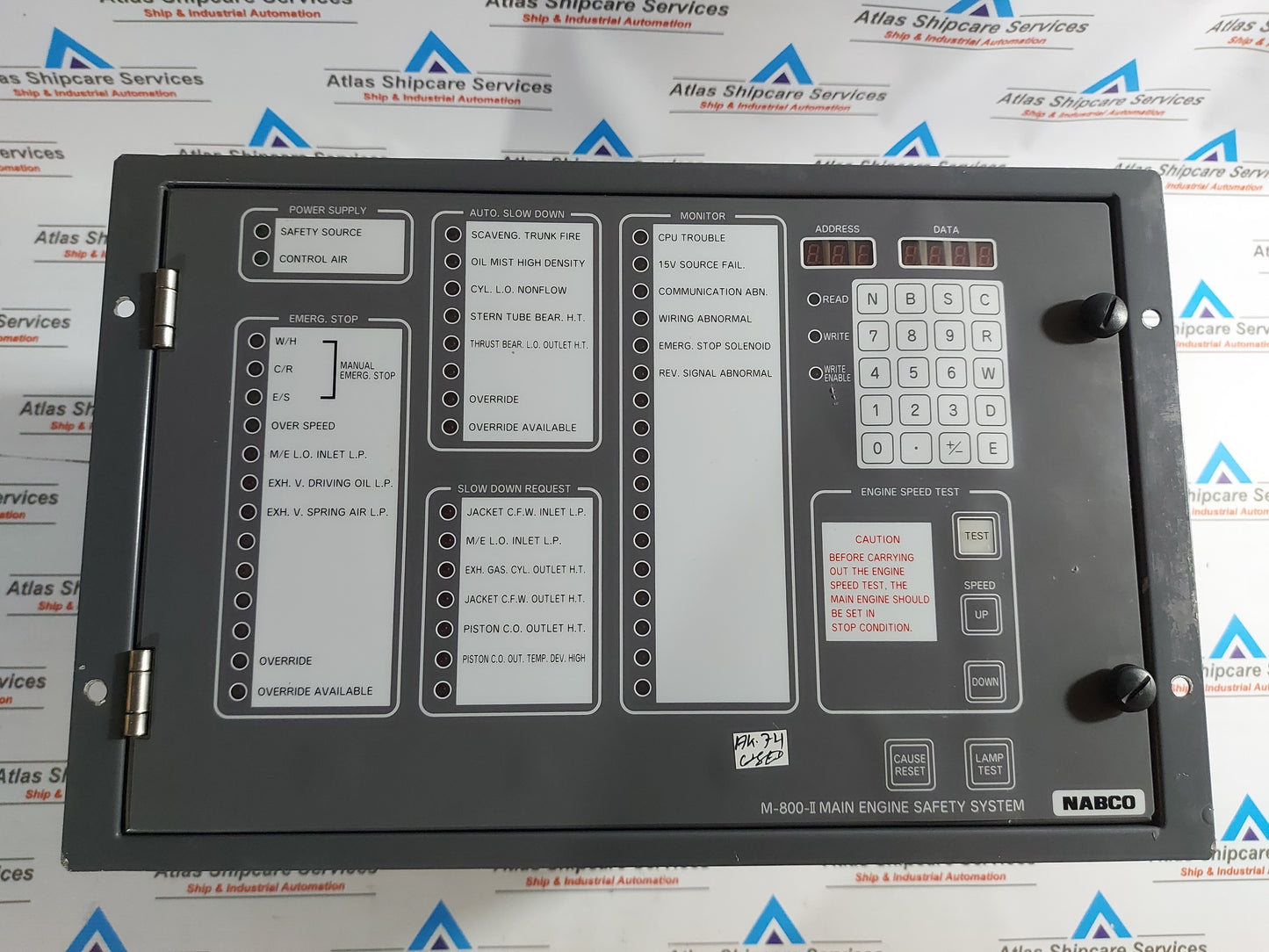 NABCO M-800-II MAIN ENGINE SAFETY SYSTEM