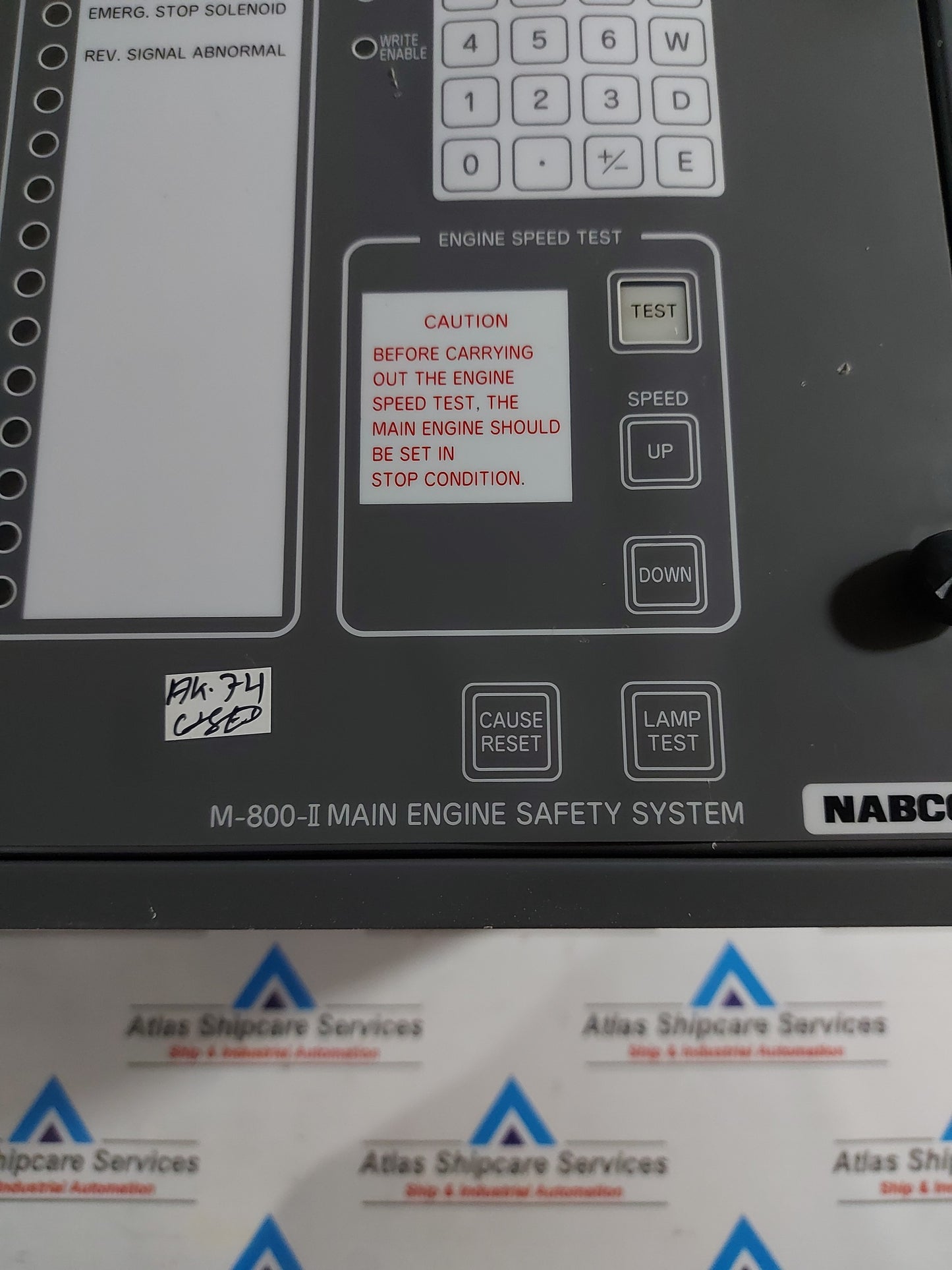 NABCO M-800-II MAIN ENGINE SAFETY SYSTEM