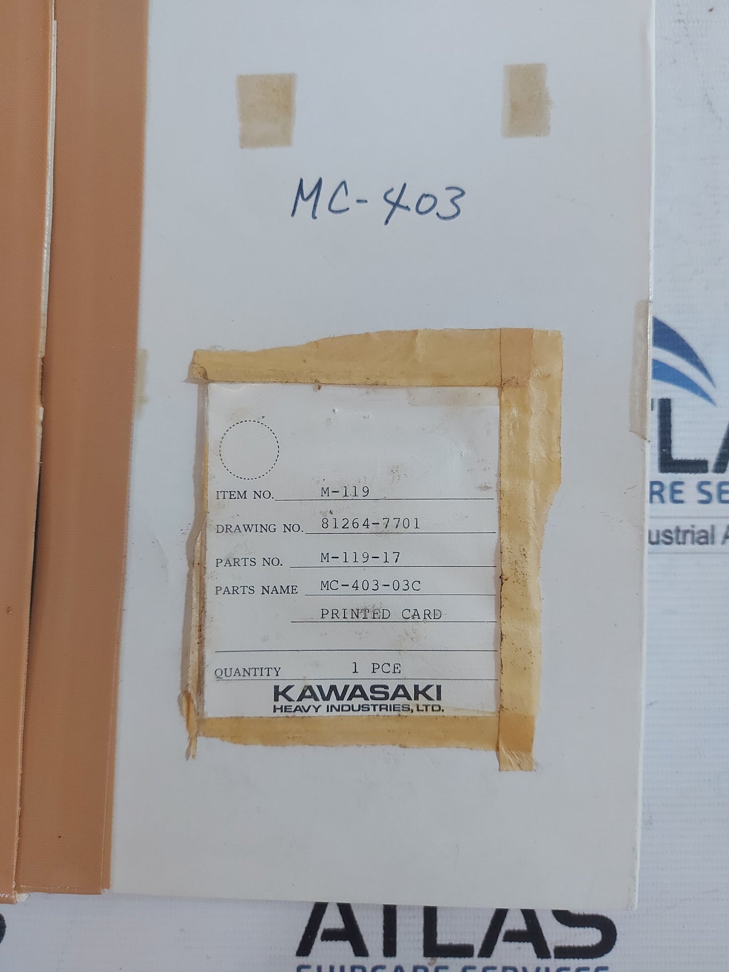 NABCO MC-403-03C PCB CARD 885 72739905