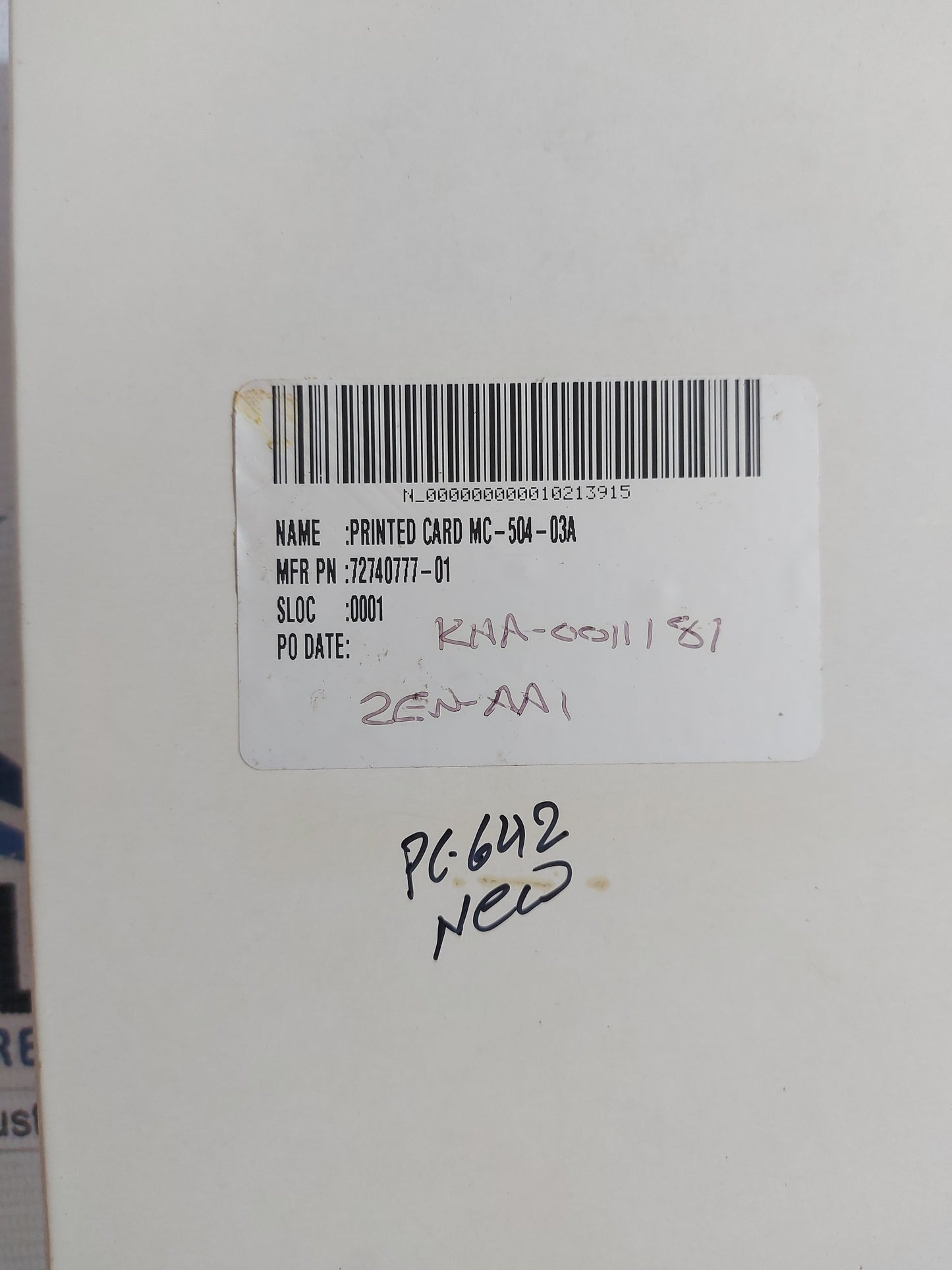 NABCO MC-504-03A PCB CARD 883 72740462