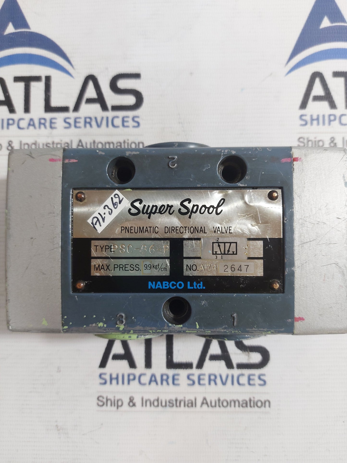 NABCO PSC-36-P PNEUMATIC DIRECTIONAL VALVE