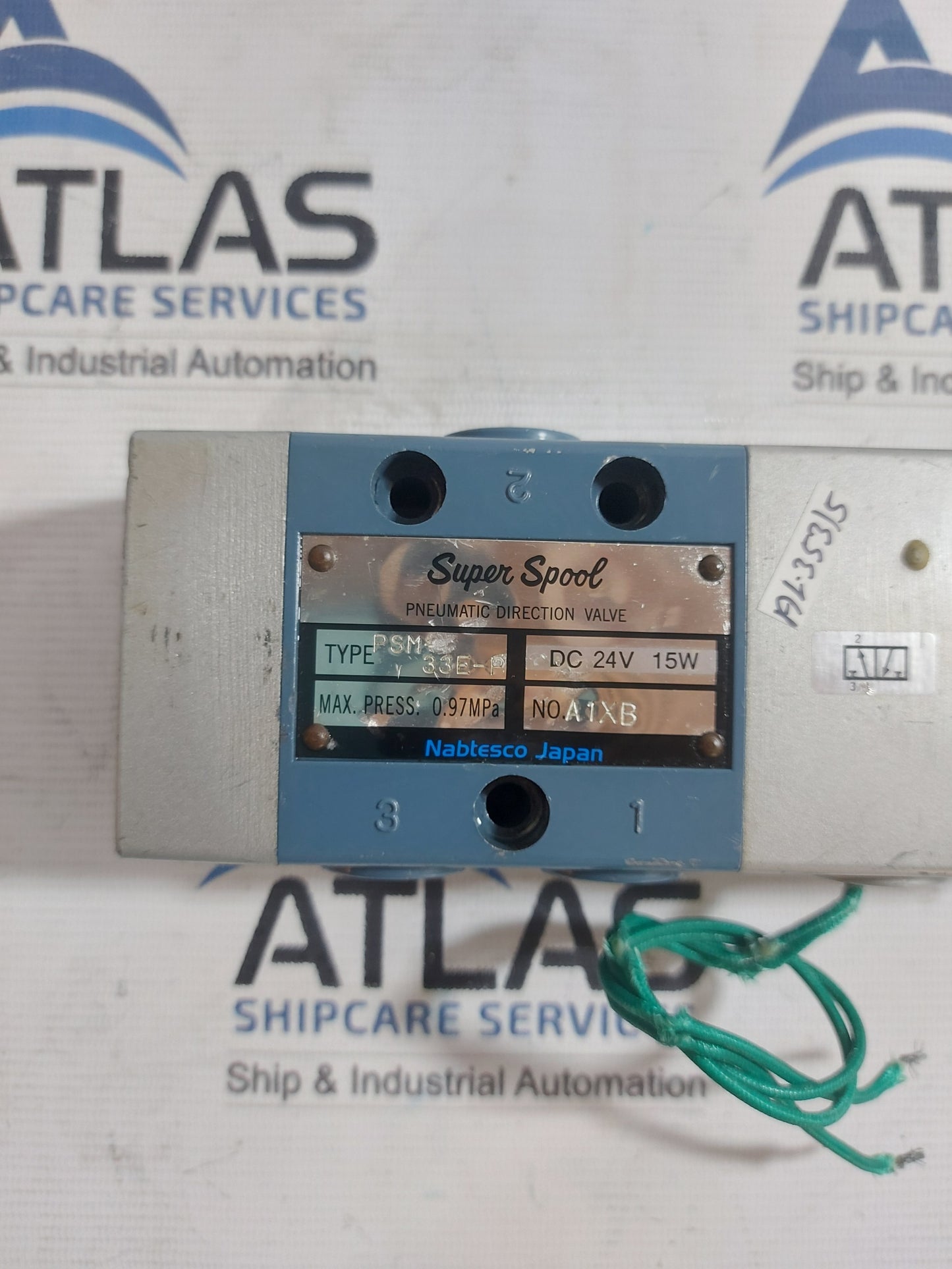 NABTESCO PSM 33E-P PNEUMATIC DIRECTION VALVE DC24V 15W