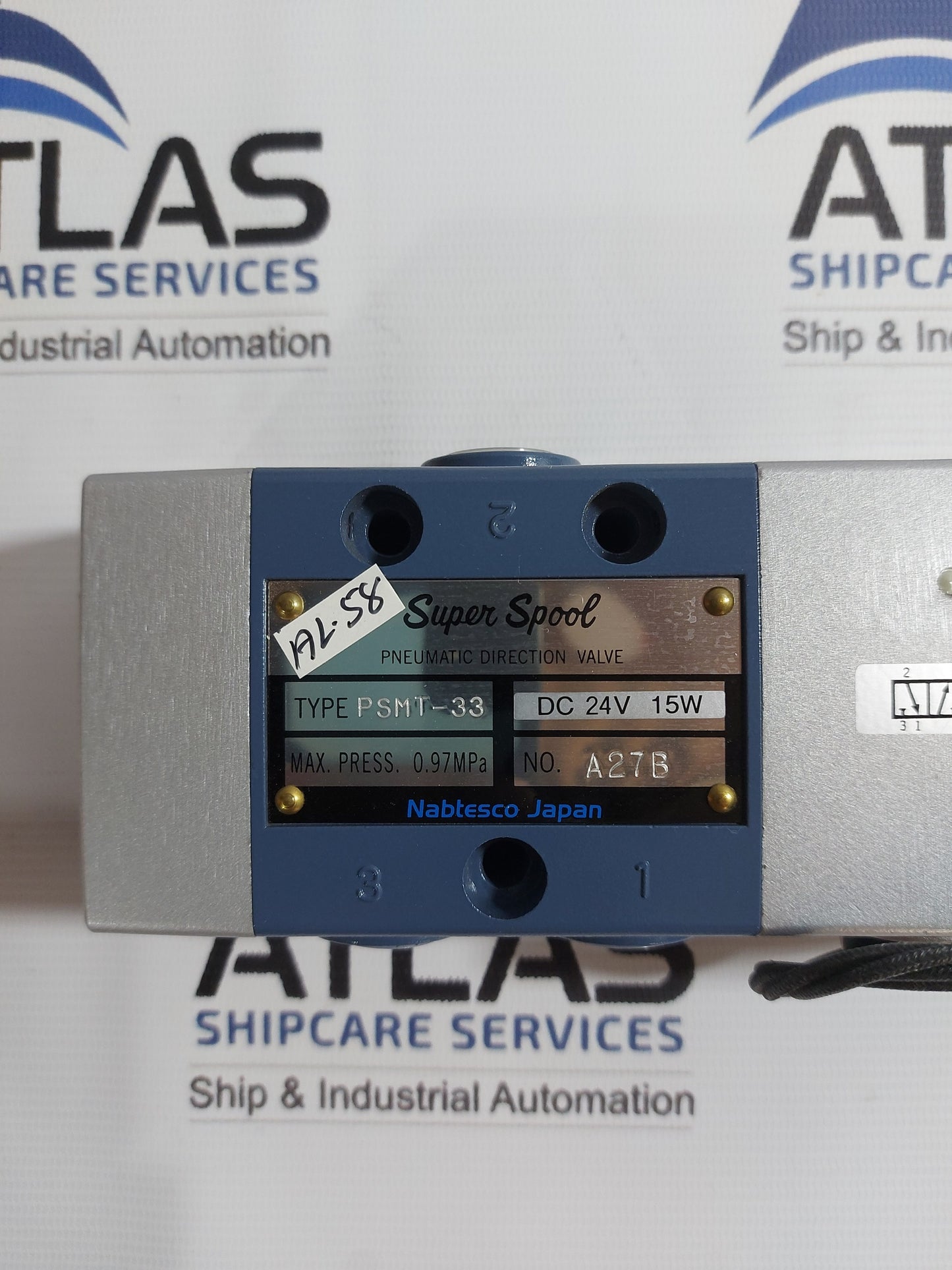 NABTESCO PSMT-33 SUPER SPOOL PNEUMATIC DIRECTION VALVE