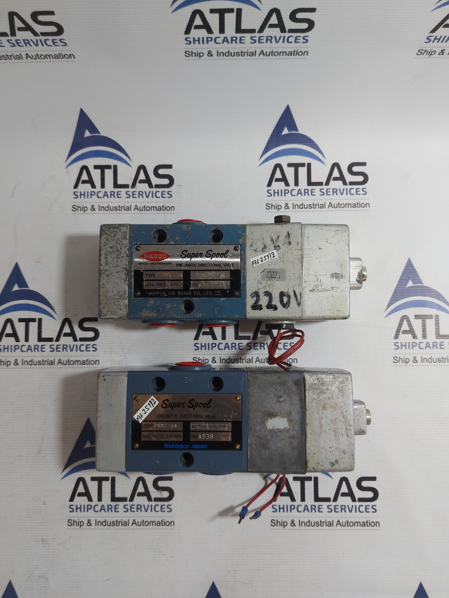NABTESCO PSMT-34 PNEUMATIC DIRECTIONAL VALVE AC200/220V