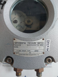 NAGANO KEIKI CD 36-341 MSD FLAME PROOF TYPE d2G4 DIFFERENTIAL PRESSURE SWITCH