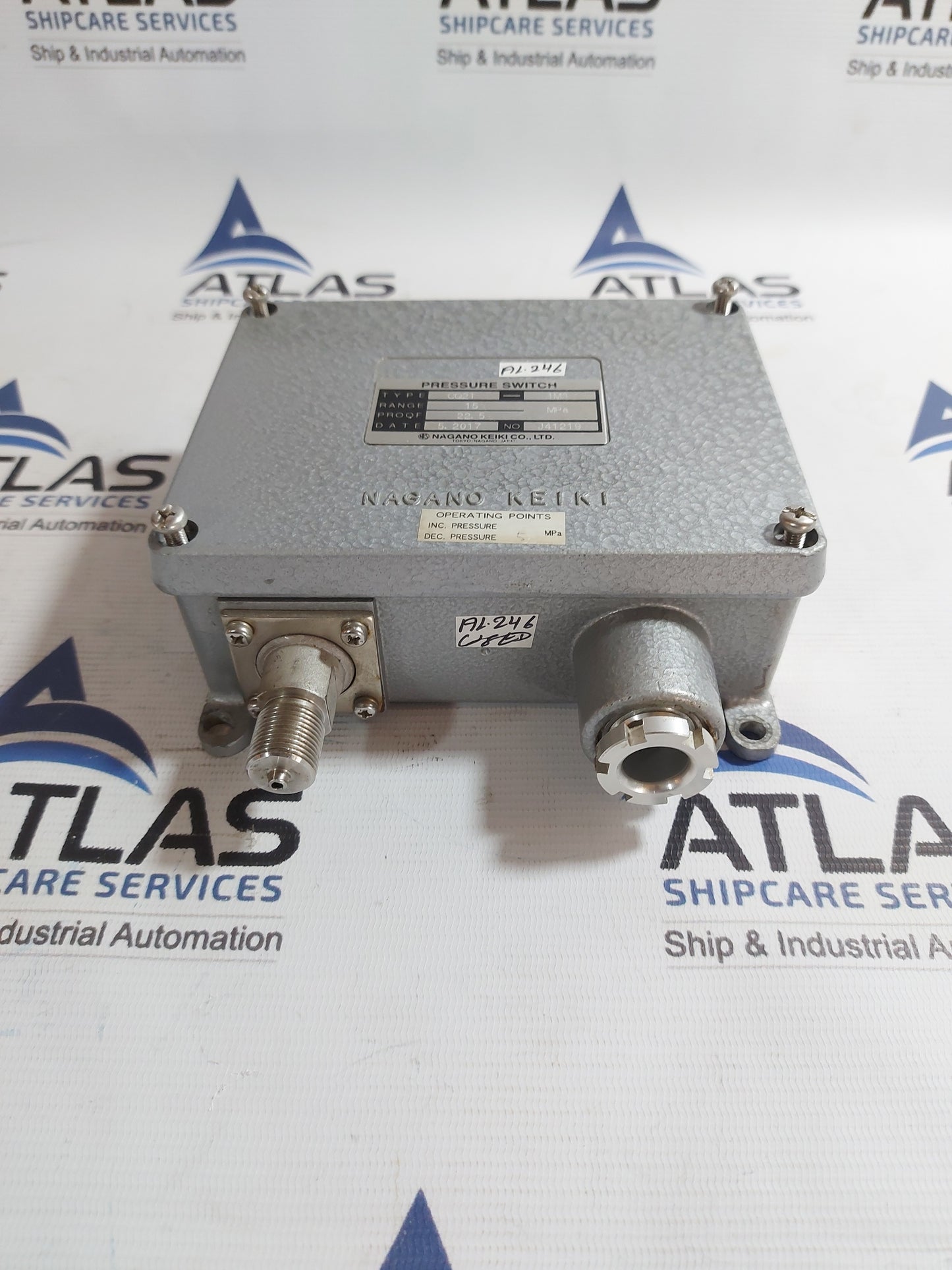 NAGANO KEIKI CQ21-1M3 PRESSURE SWITCH 15 MPa
