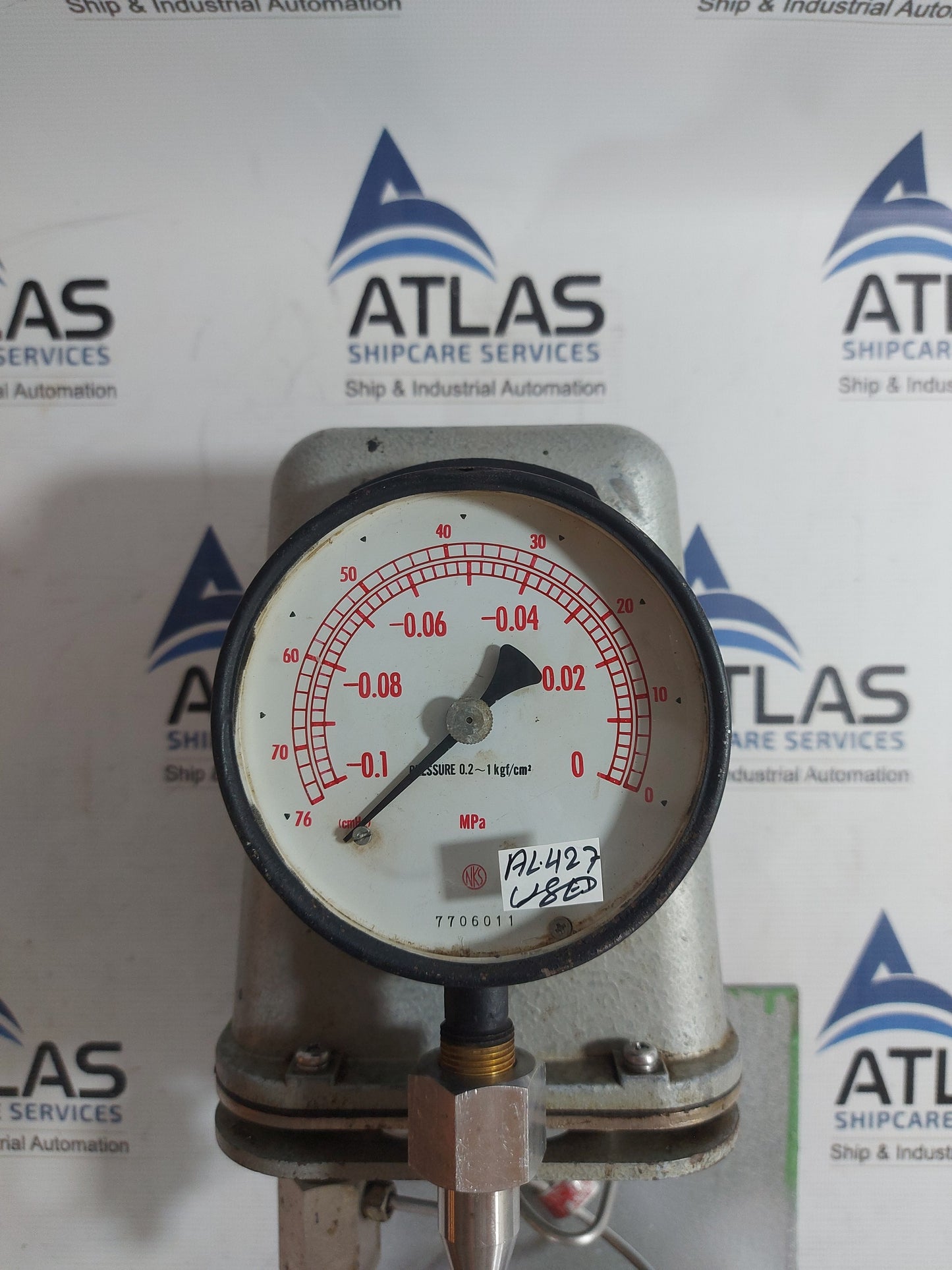NAGANO KEIKI KE21 -76 CmHg - 0 PNEUMATIC PRESSURE TRANSMITTER