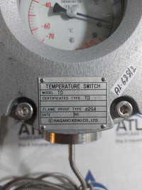 NAGANO KEIKI TD 25 FLAME PROOF TYPE d2G4 TEMPERATURE SWITCH