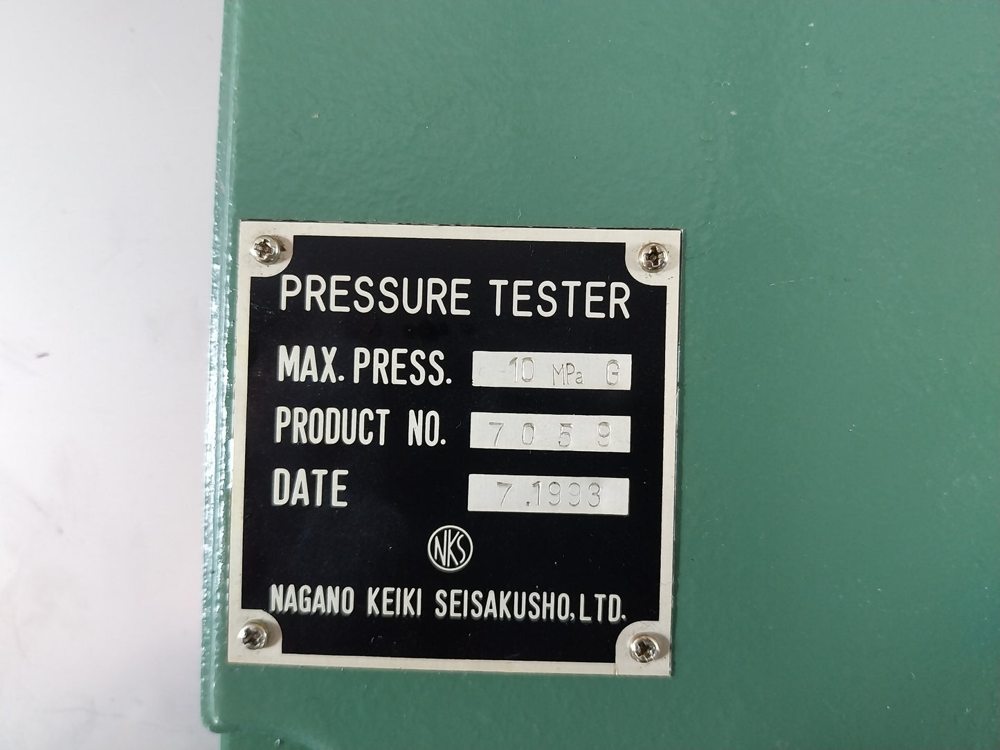 NAGONA KEIKI PD74 PRESSURE GAUGE TESTER 10 MpaG
