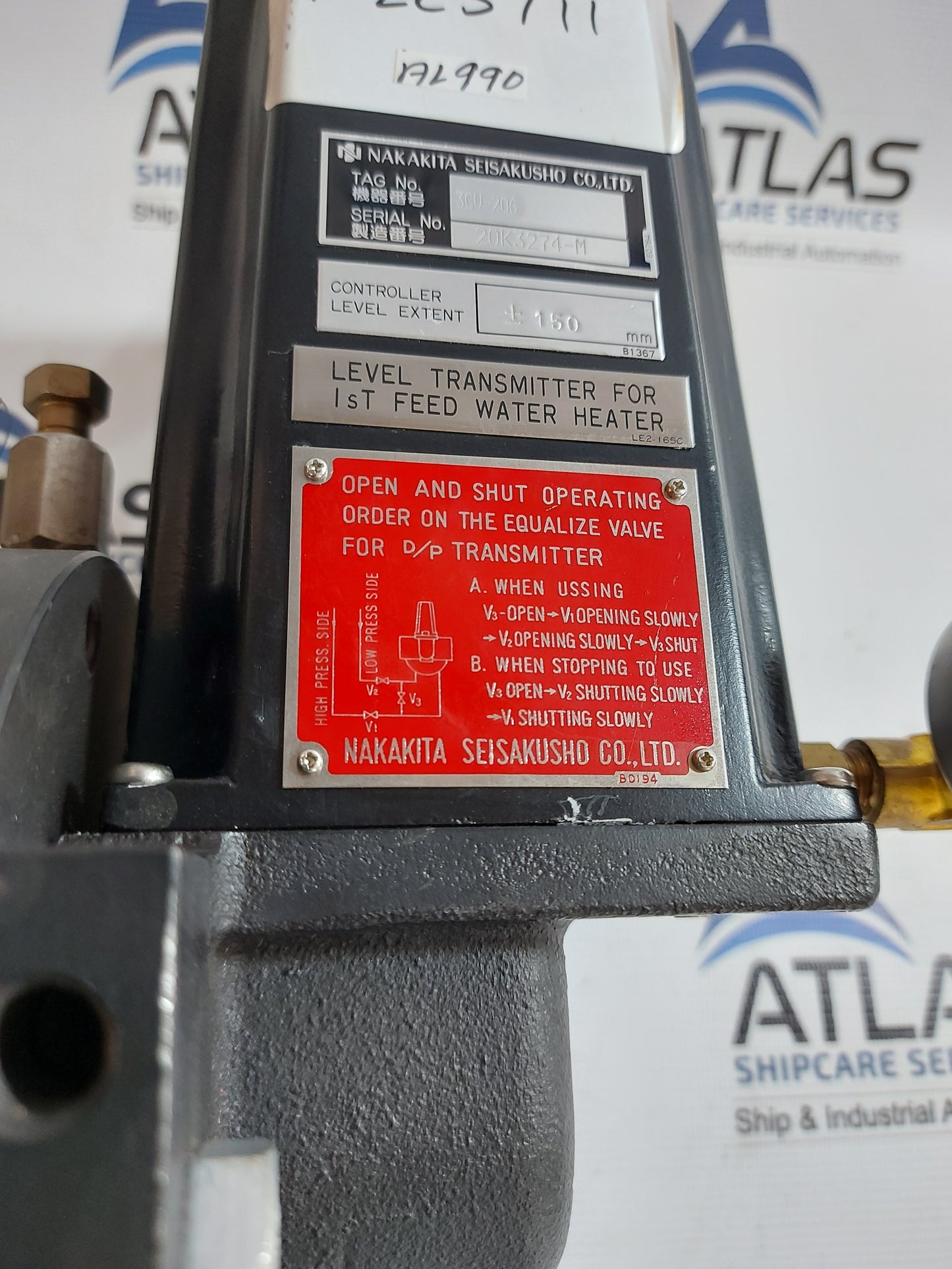 NAKAKITA LEVEL TRANSMITTER 1st FEED WATER HEATER