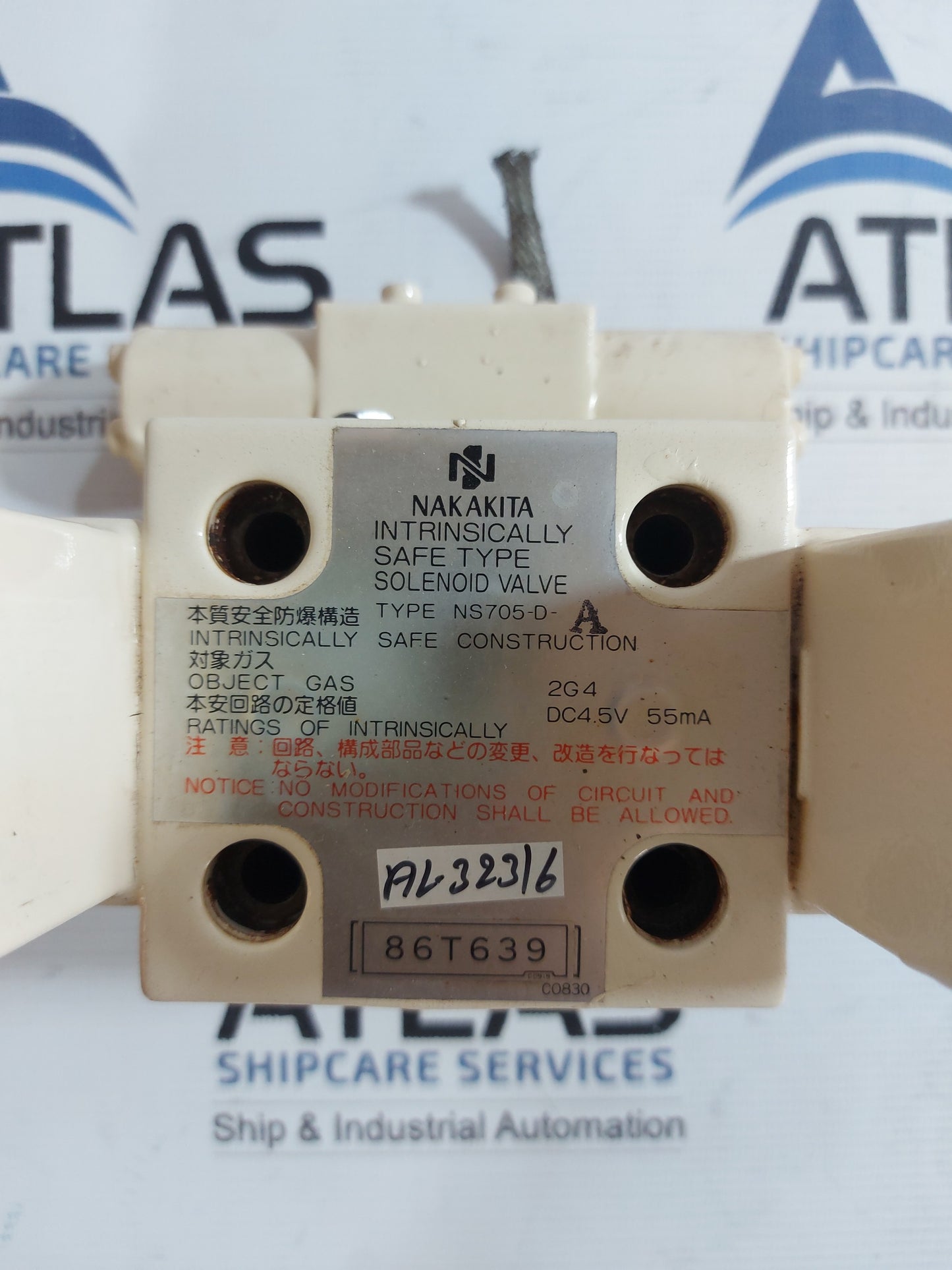NAKAKITA NS705-D-A INTRINSICALLY SAFE TYPE SOLENOID VALVE